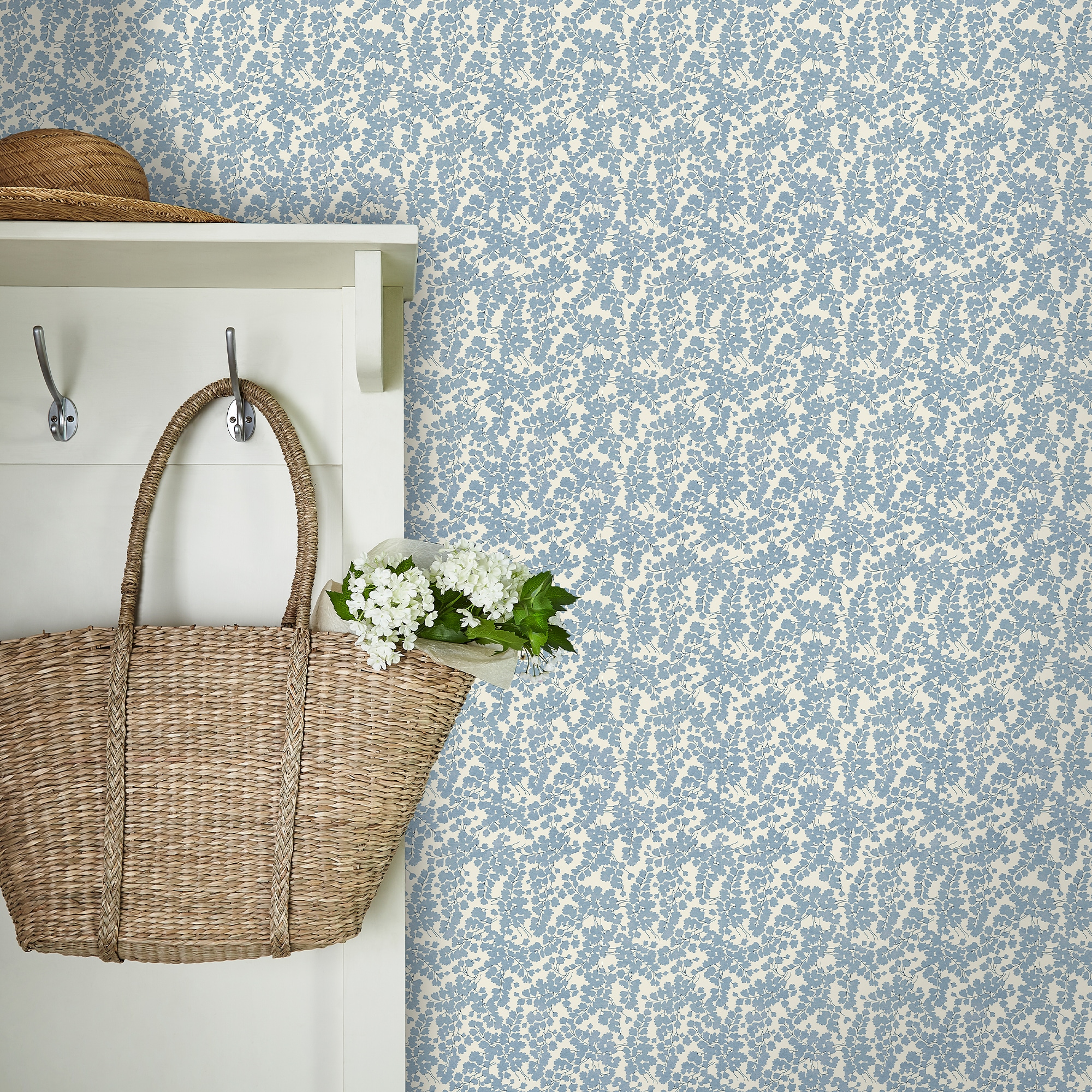 LAURA ASHLEY Vliestapete "Cariad Spray" geblümt glatt 10mx52cm (ca. 5m2)