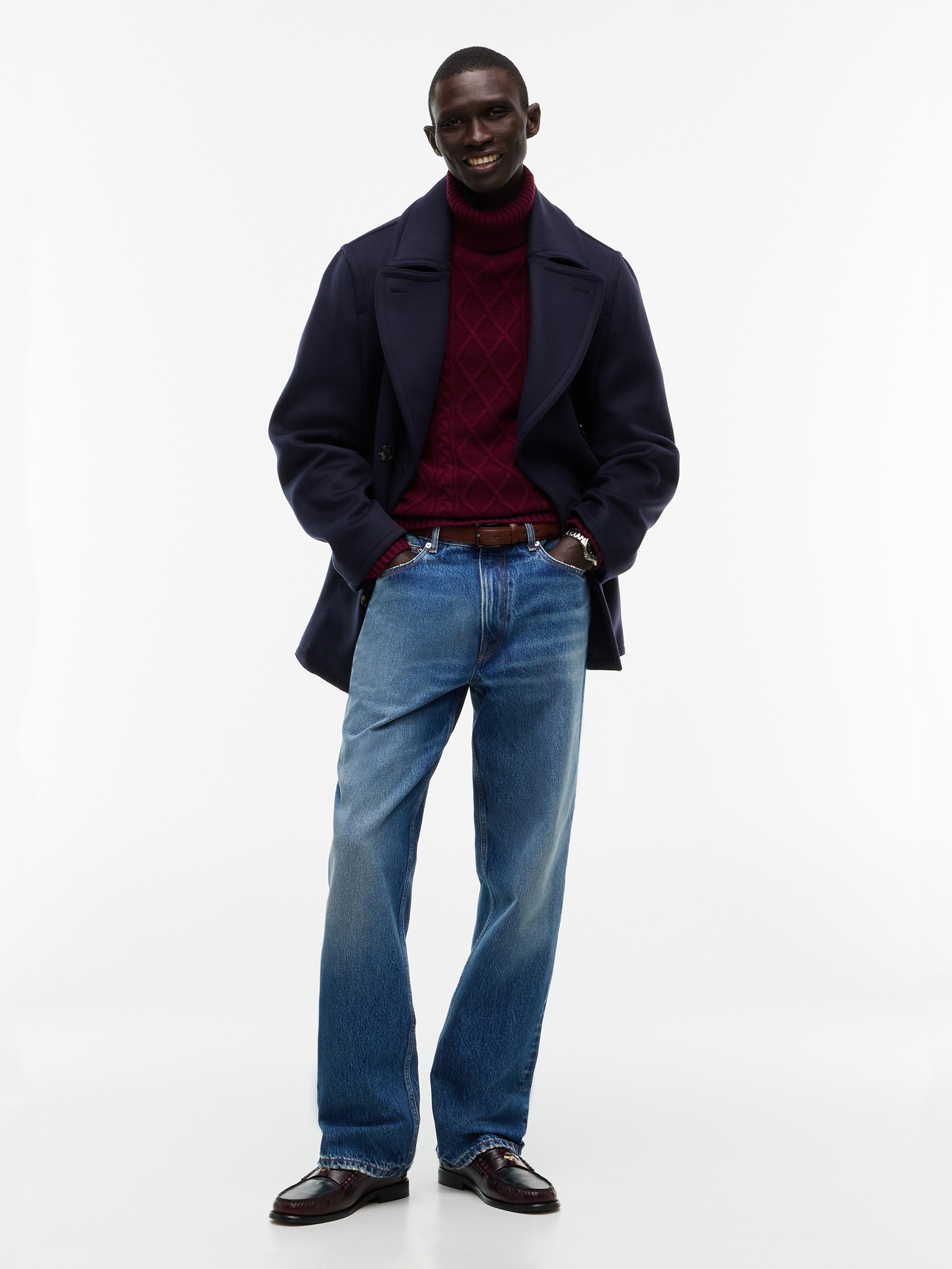 Tommy Hilfiger Rollkragenpullover »NY  WOOL CABLE SWEATER« aus Wollmix mit Kaschmir, Zopfstrickmuster