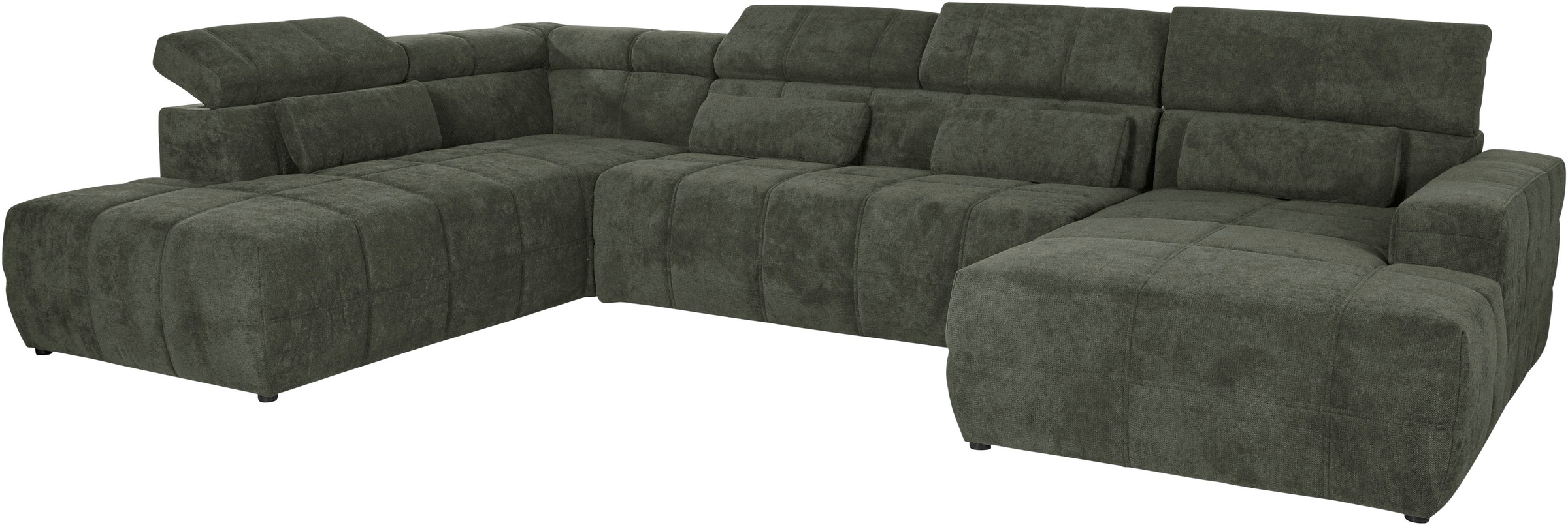 DOMO collection Wohnlandschaft Brandon viele Bezugsarten, incl. Nierenkissen, mit Kopfteilverstellung, wahlweise Sitztiefenverstellung