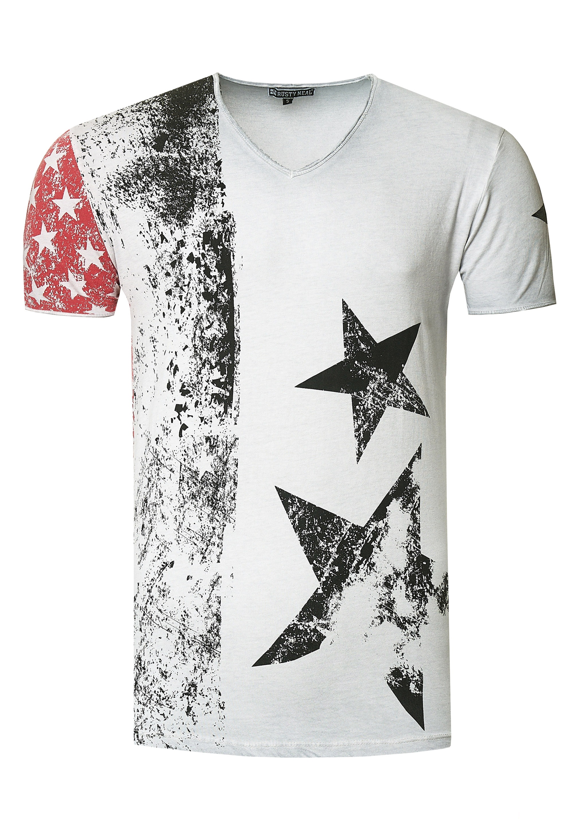 Rusty Neal T-Shirt, mit V-Neck