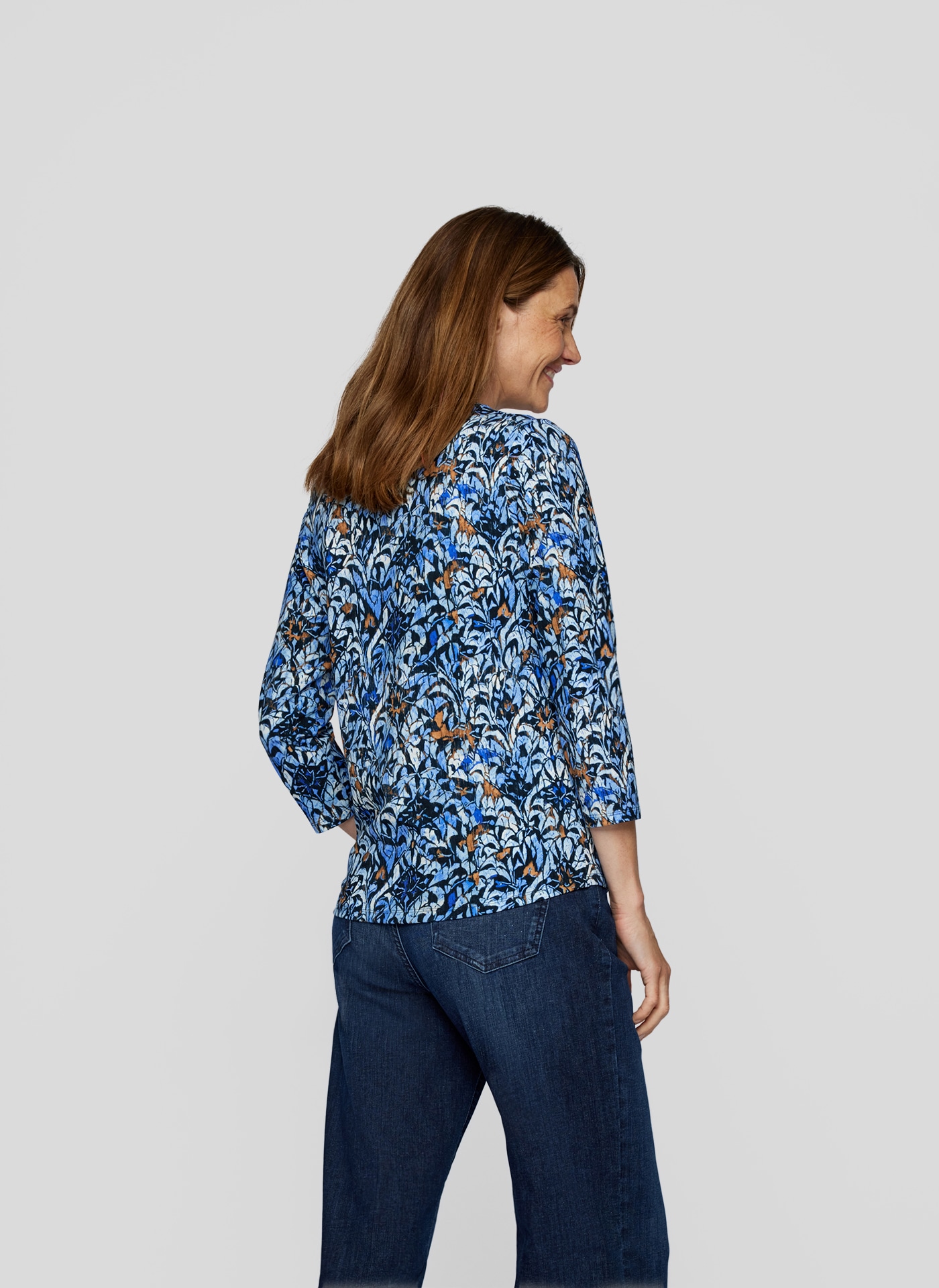 Rabe 3/4-Arm-Shirt, mit floralem Allover-Print