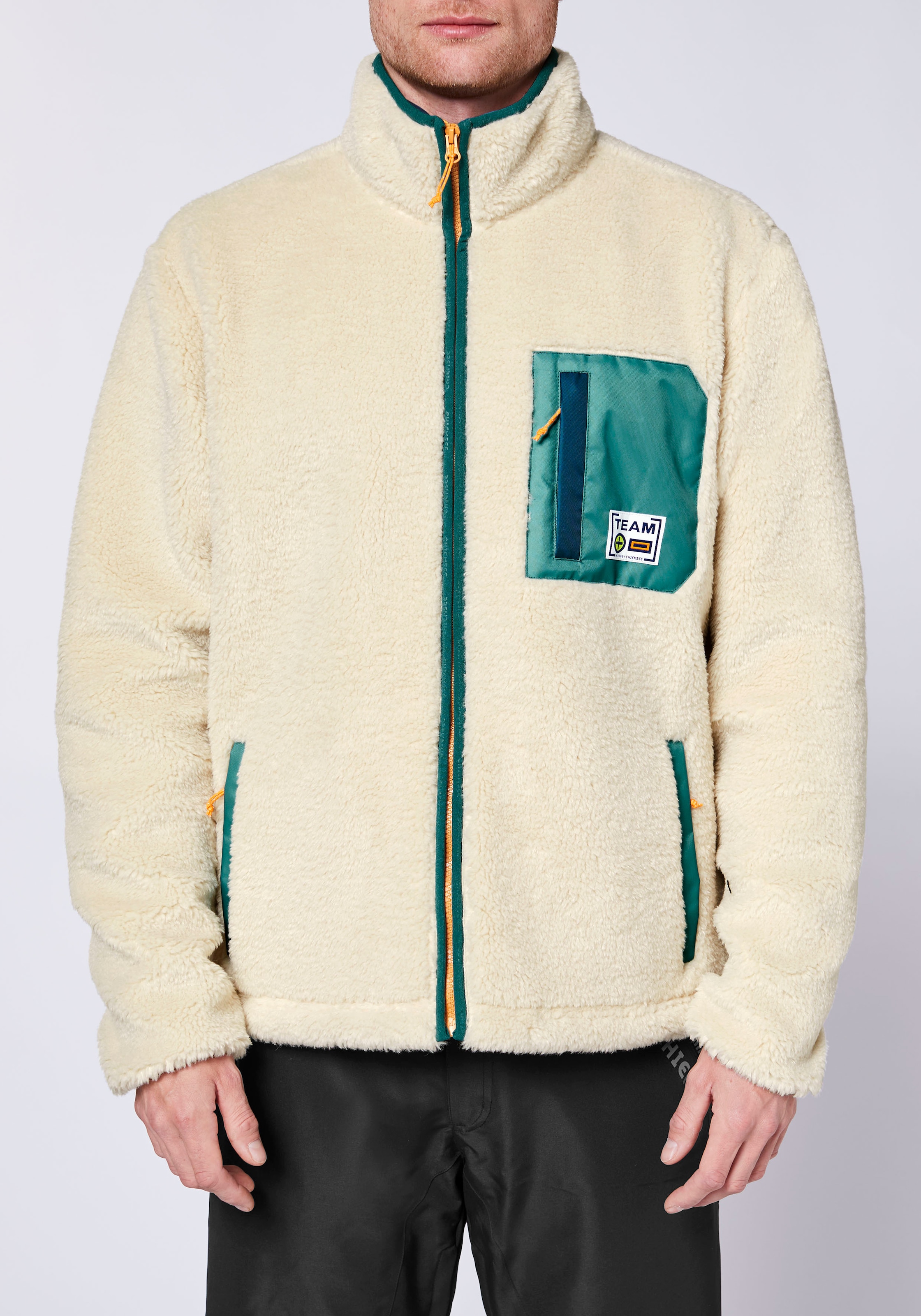Chiemsee Fleecejacke ohne Kapuze - aus extra weichem Sherpa Fleece<br/>