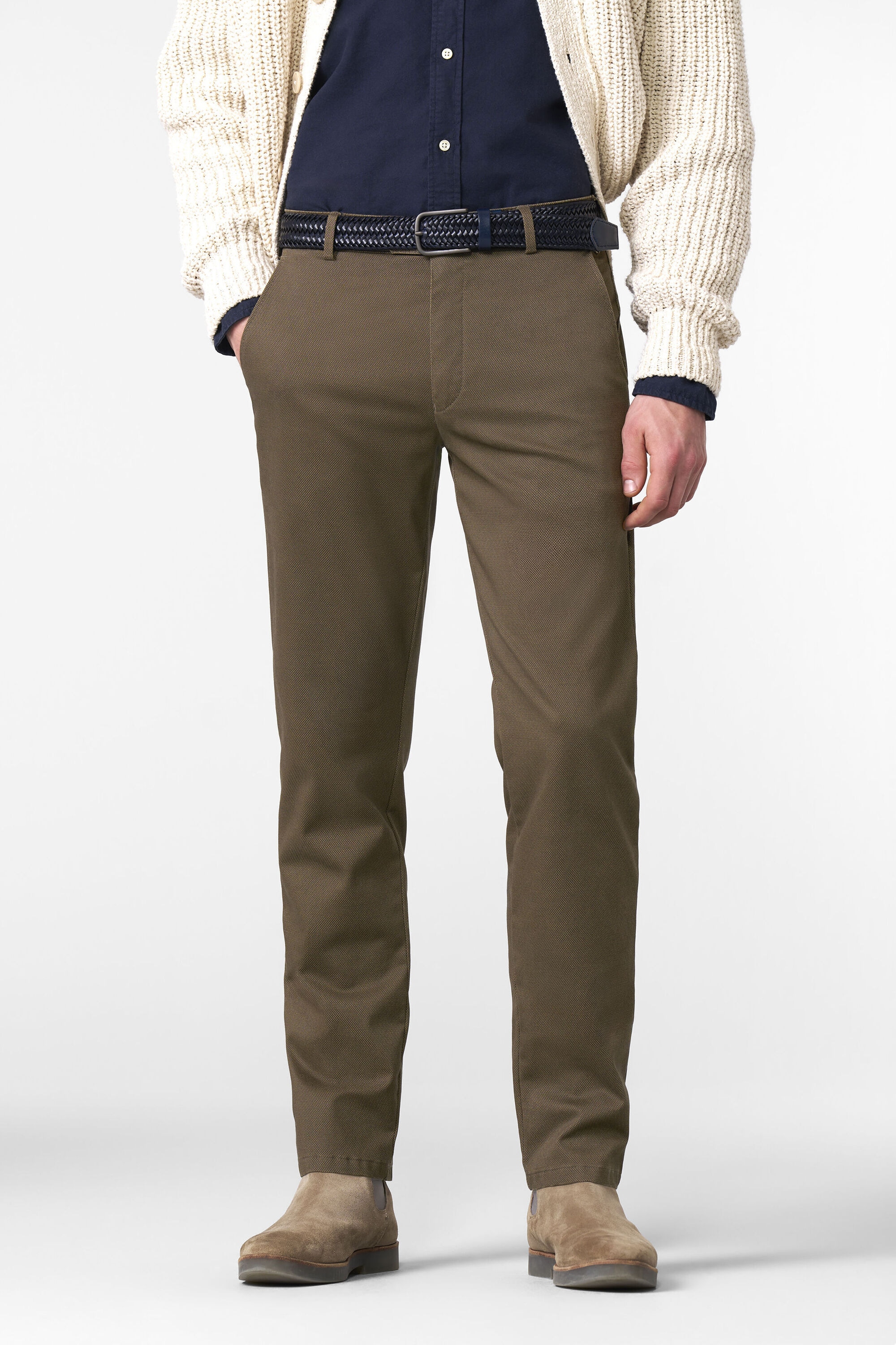 MEYER Chinos "BONN", mit Micro Print günstig online kaufen