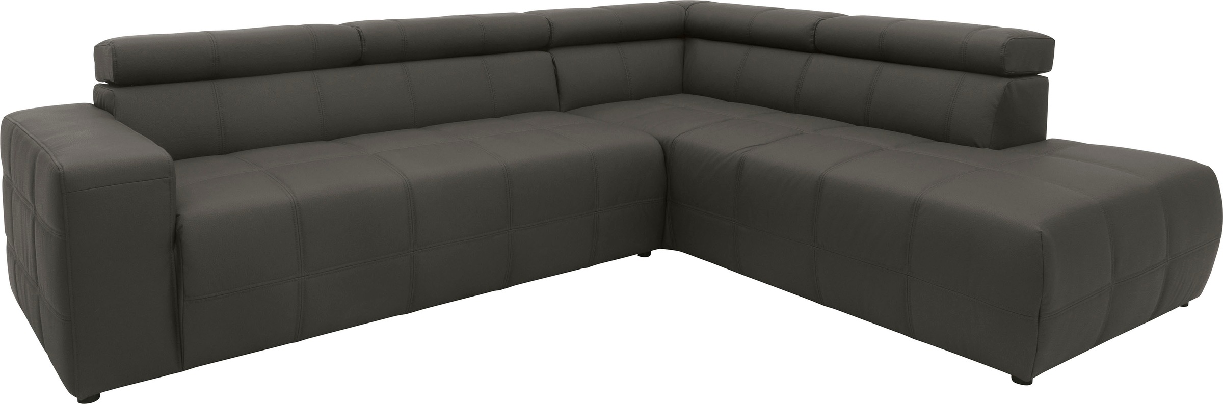DOMO collection Ecksofa "Brandon L-Form, auch in Leder", inklusive Kopfteil günstig online kaufen