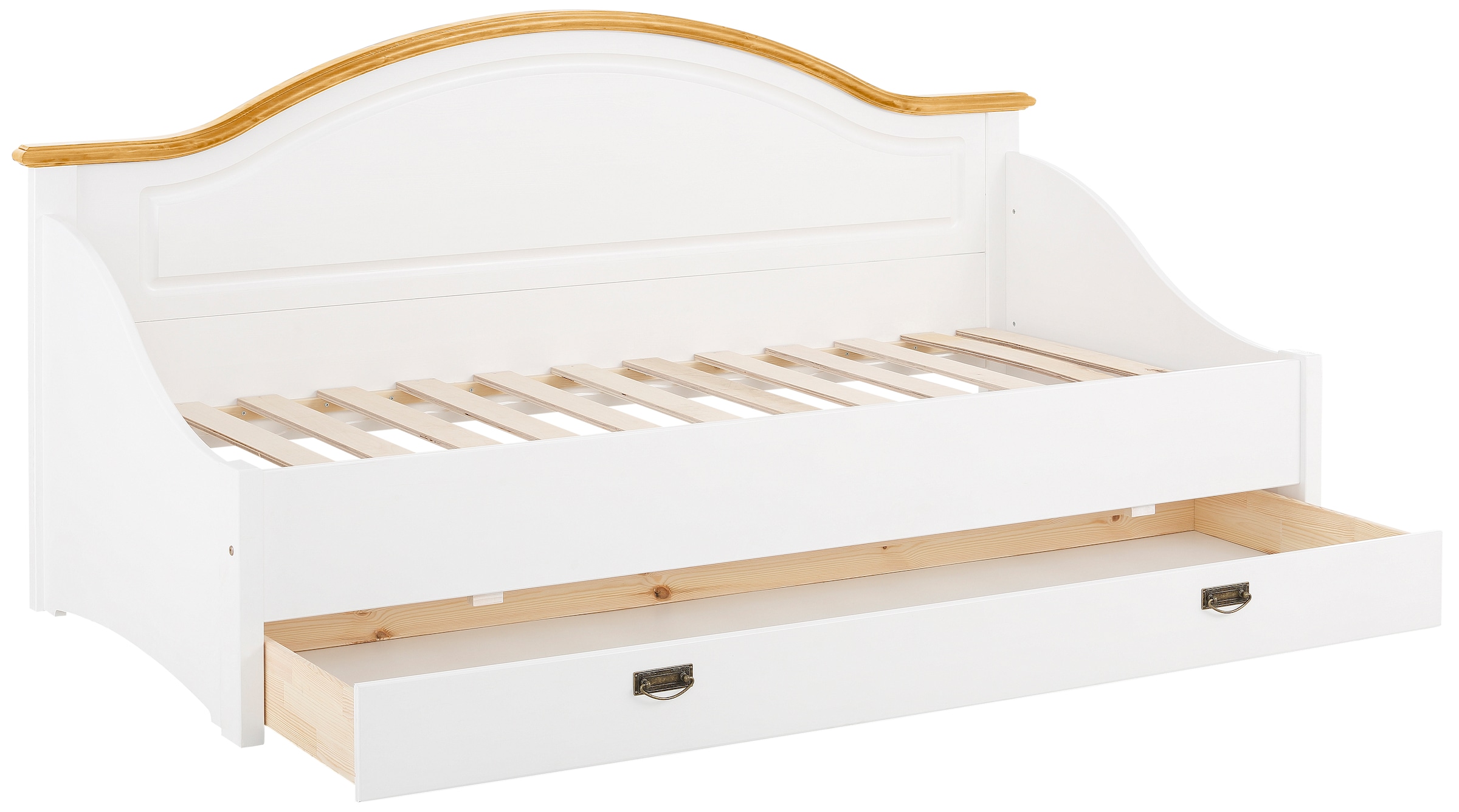 OTTO home Daybett "Konrad" stabile Konstruktion aus massiver Kiefer, mit Ro günstig online kaufen