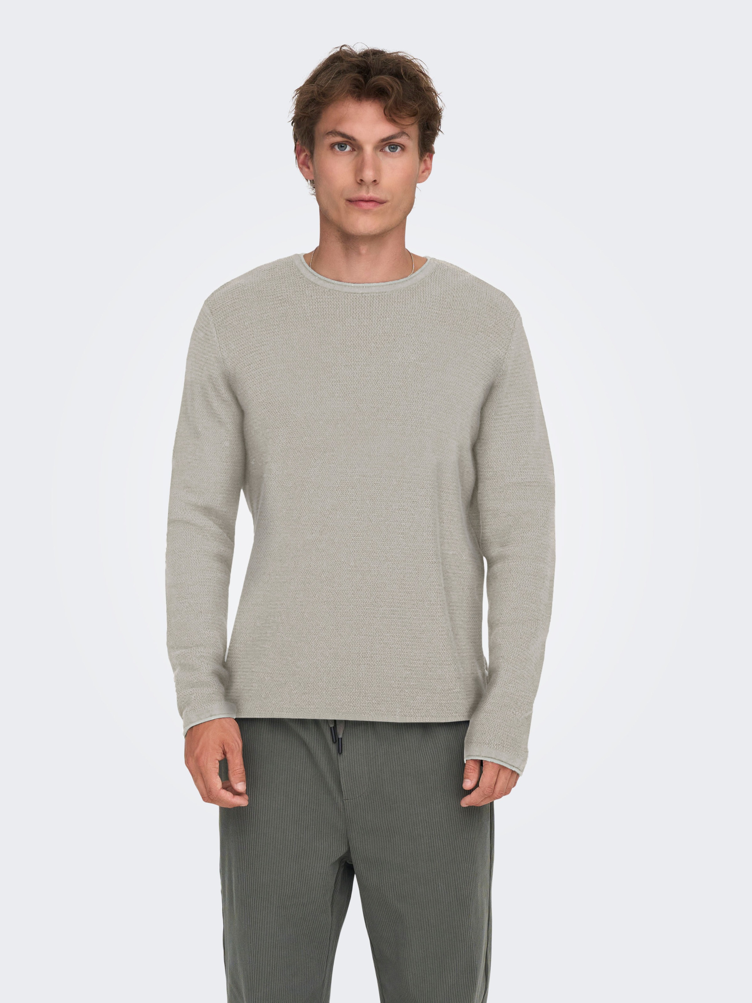 ONLY & SONS Strickpullover "ONSERIC REG 12 STRUC CREW KNIT" Baumwolle, regu günstig online kaufen