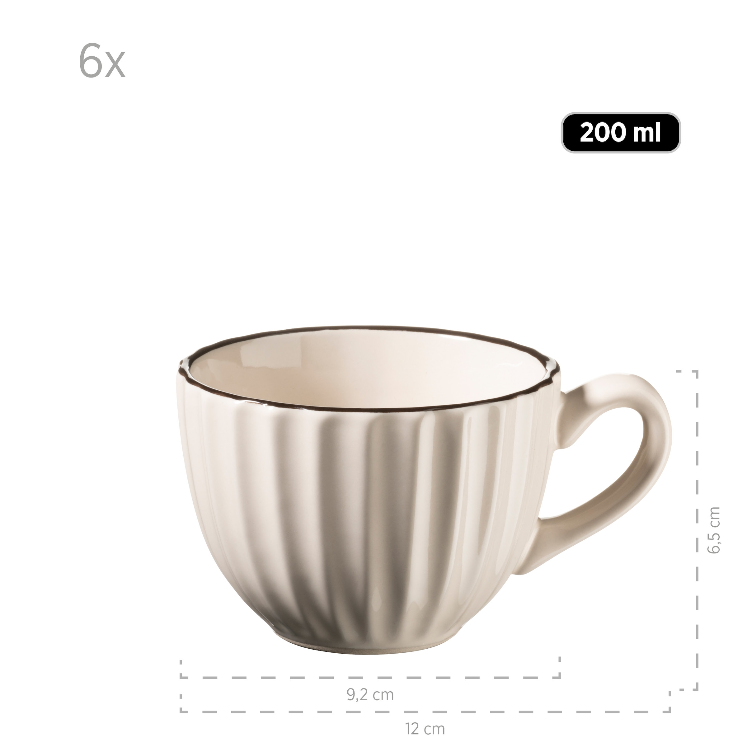 MÄSER Kaffeeservice »OSITA, Geschirr-Set, Steinzeug«