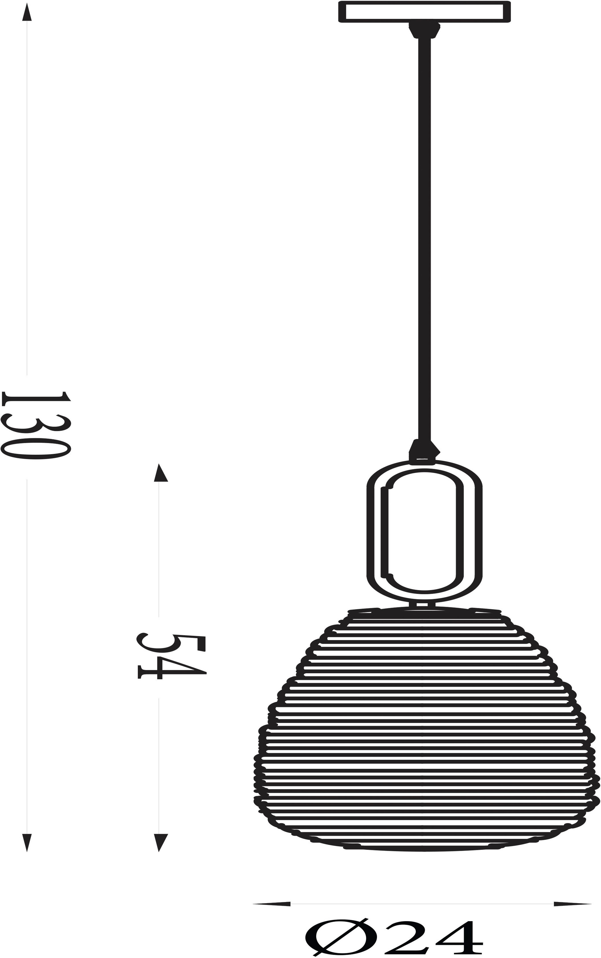 Searchlight Pendelleuchte »Elixir-Pendelleuchte - Nickel und geripptes Glas« E27 1 Stk.