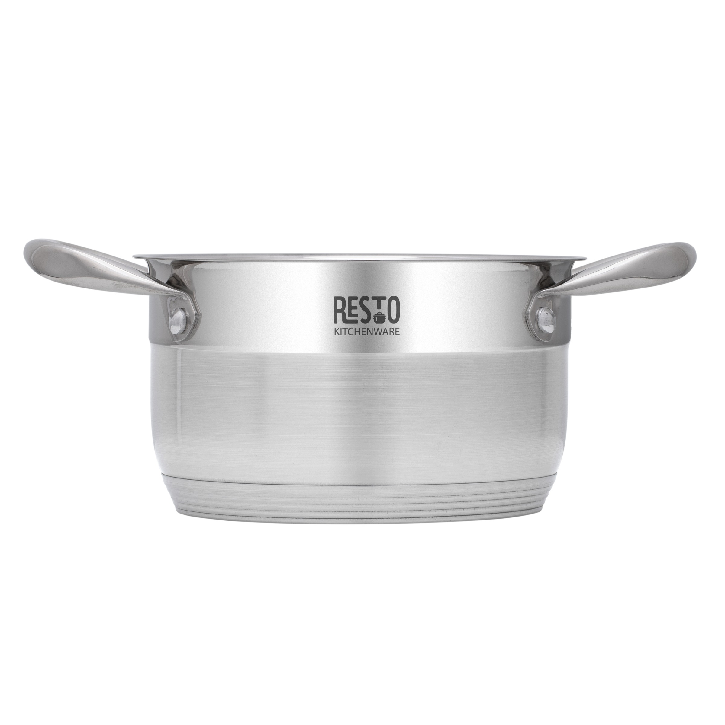 RESTO Kitchenware Topf-Set »RIGEL, spülmaschinengeeignet« Set, 1x Soßentopf Ø 16 cm m. Deckel, 4x Kochtopf Ø 16/18/20/24 cm m. Deckel, 10 tlg. Edelstahl 18/10