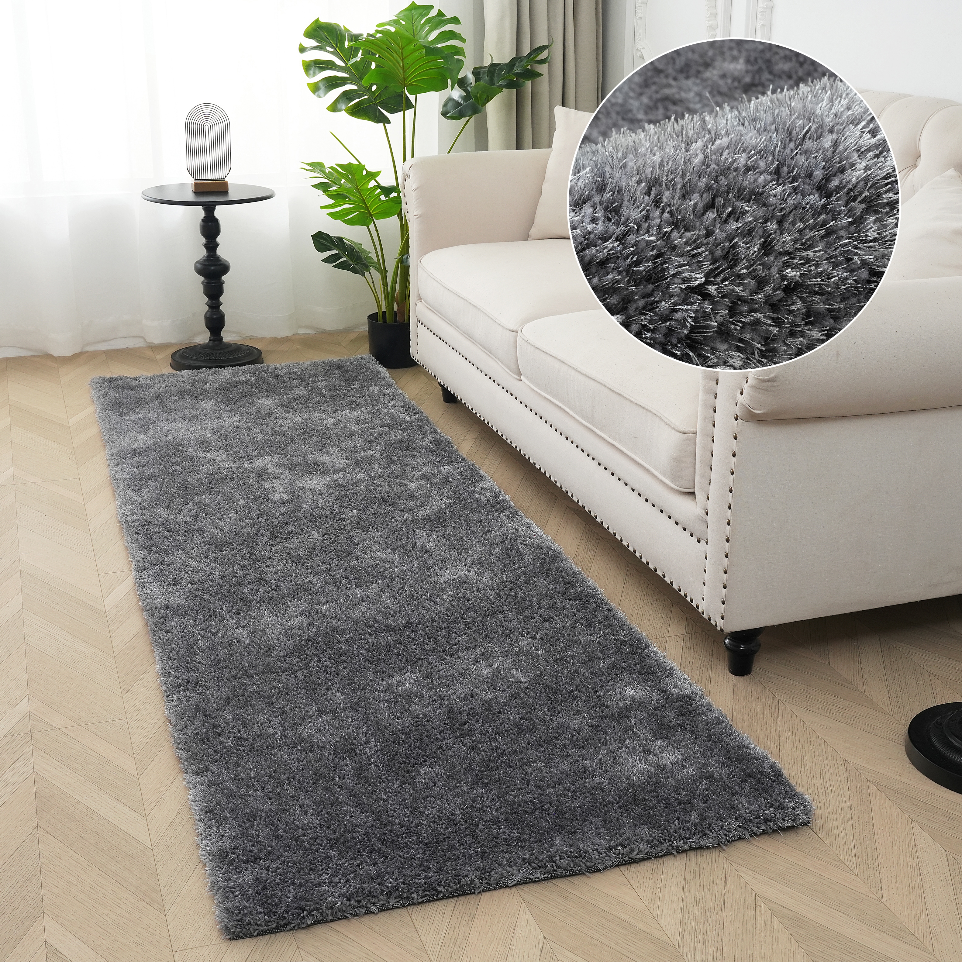 Bruno Banani Teppich "Dana Teppich, besonders weich und kuschelig, Kundenliebling" rechteckig 30 mm Höhe uni, Mikrofaser Teppiche, Wohnzimmer, Schlafzimmer, Esszimmer