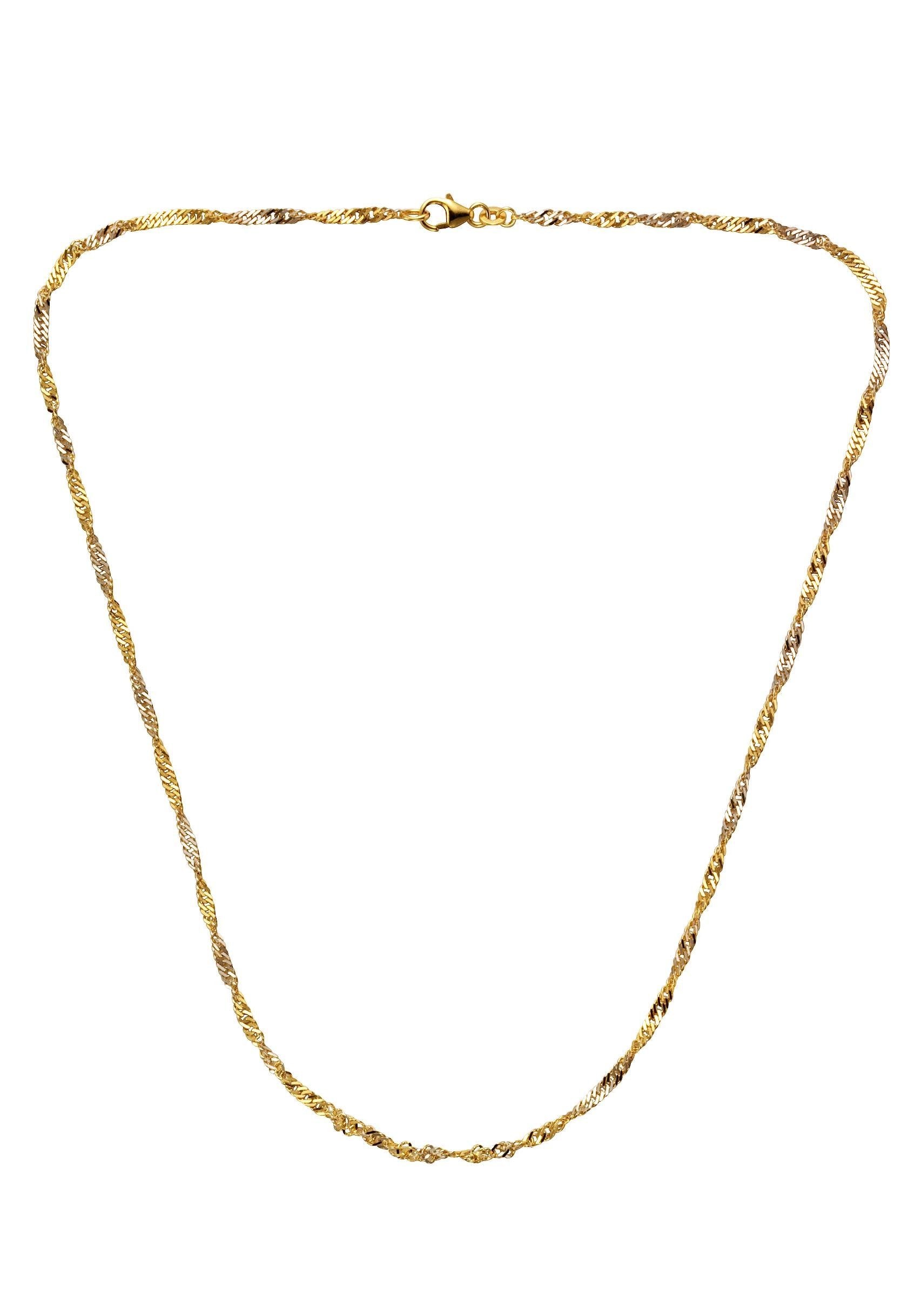 Firetti Collier »Schmuck Geschenk Gold 585 Halsschmuck Halskette Goldkette Singapur«, Made in Germany