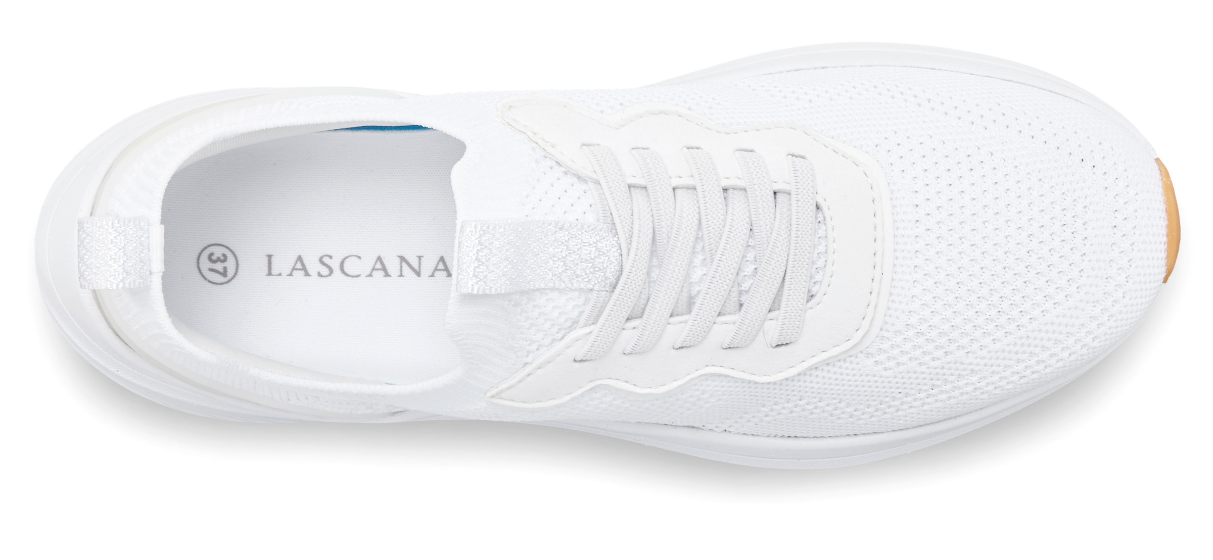 LASCANA Sneaker »Stoffschuhe,«, ultraleicht und bequem zum Reinschlüpfen mit Zierschnürung