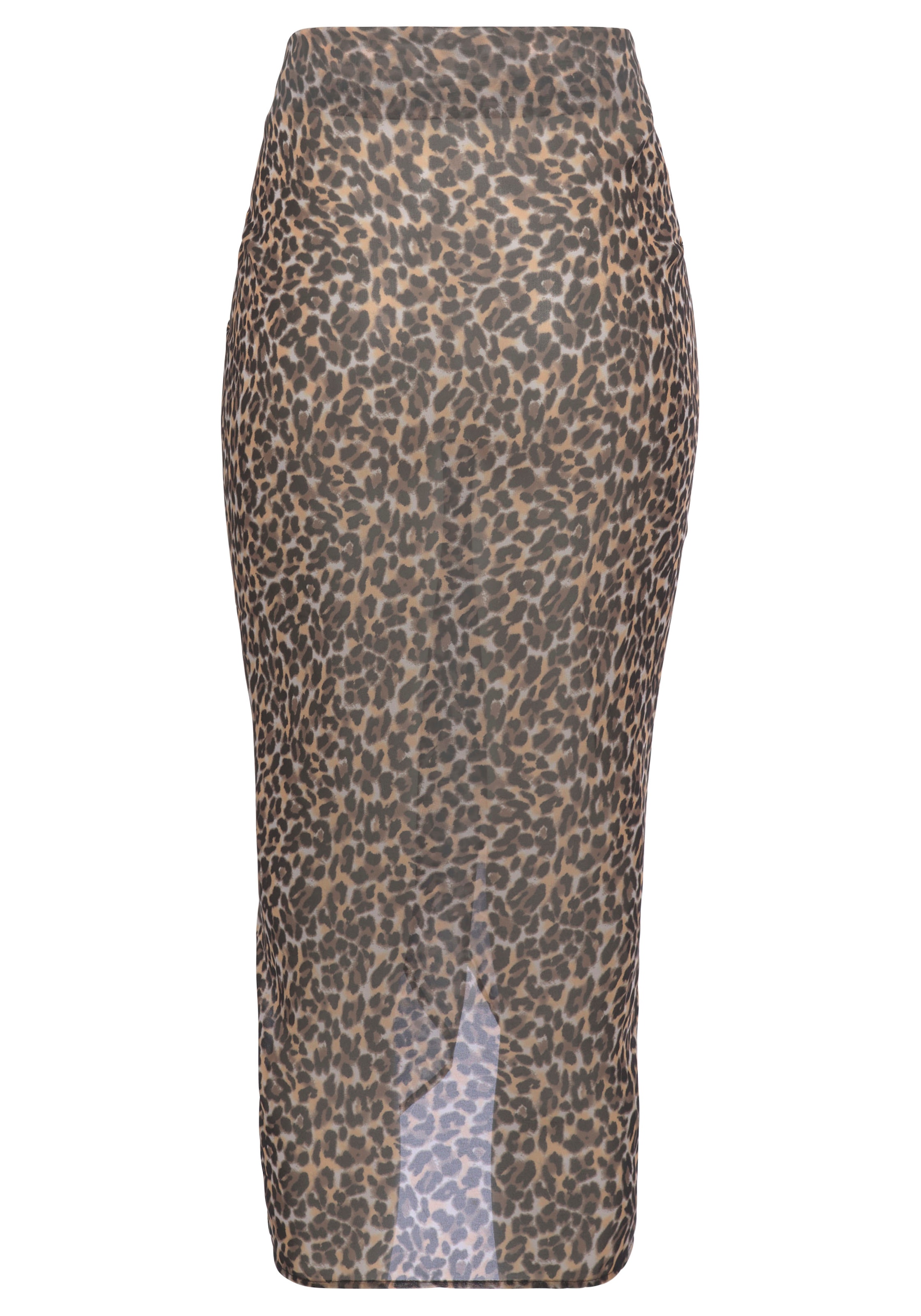 Bruno Banani Strandrock, mit Leomuster