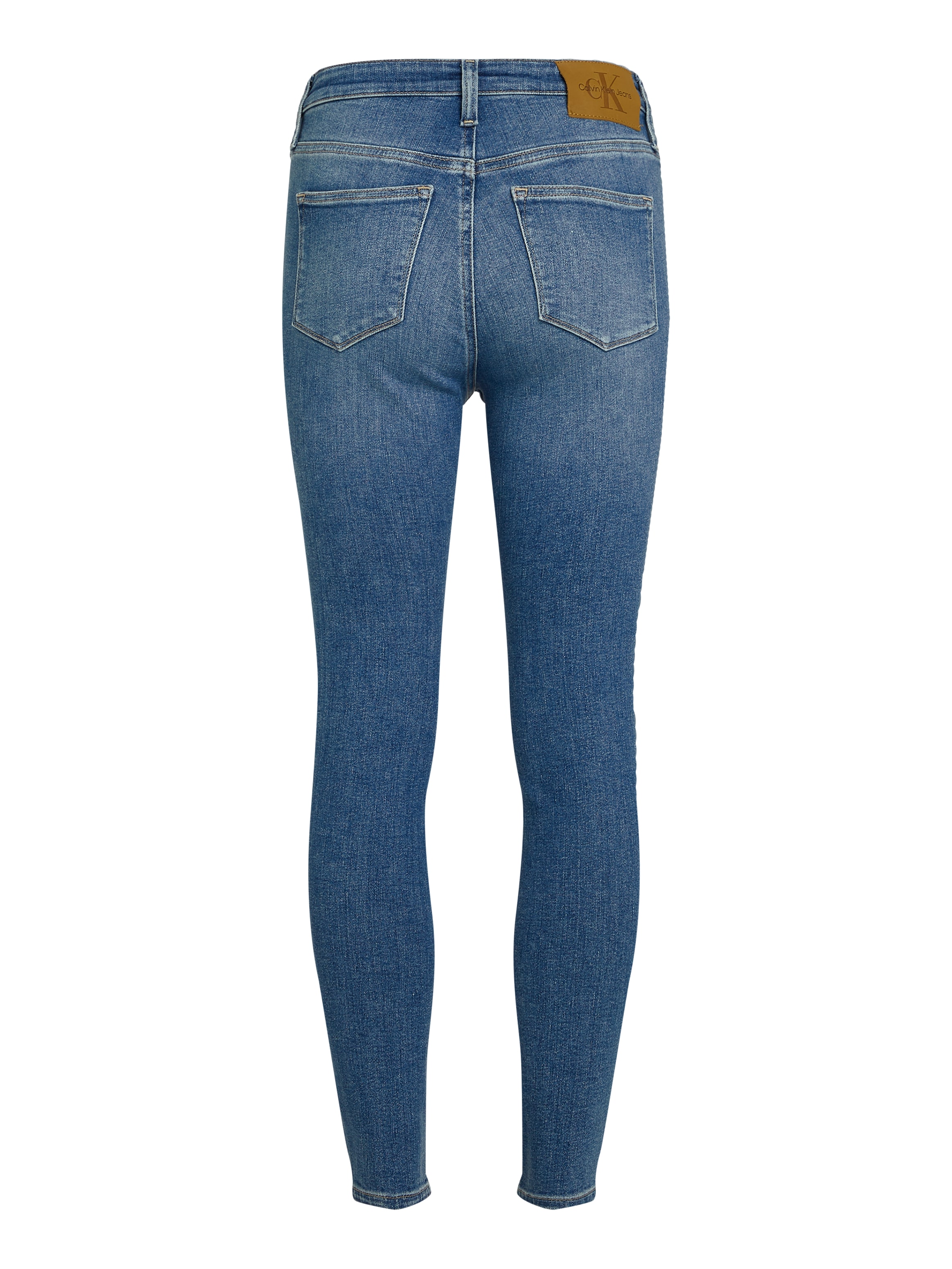 Calvin Klein Jeans Skinny-fit-Jeans »HIGH RISE SUPER SKINNY ANKLE«, mit Stoned wash Optik, mit Coinpocket