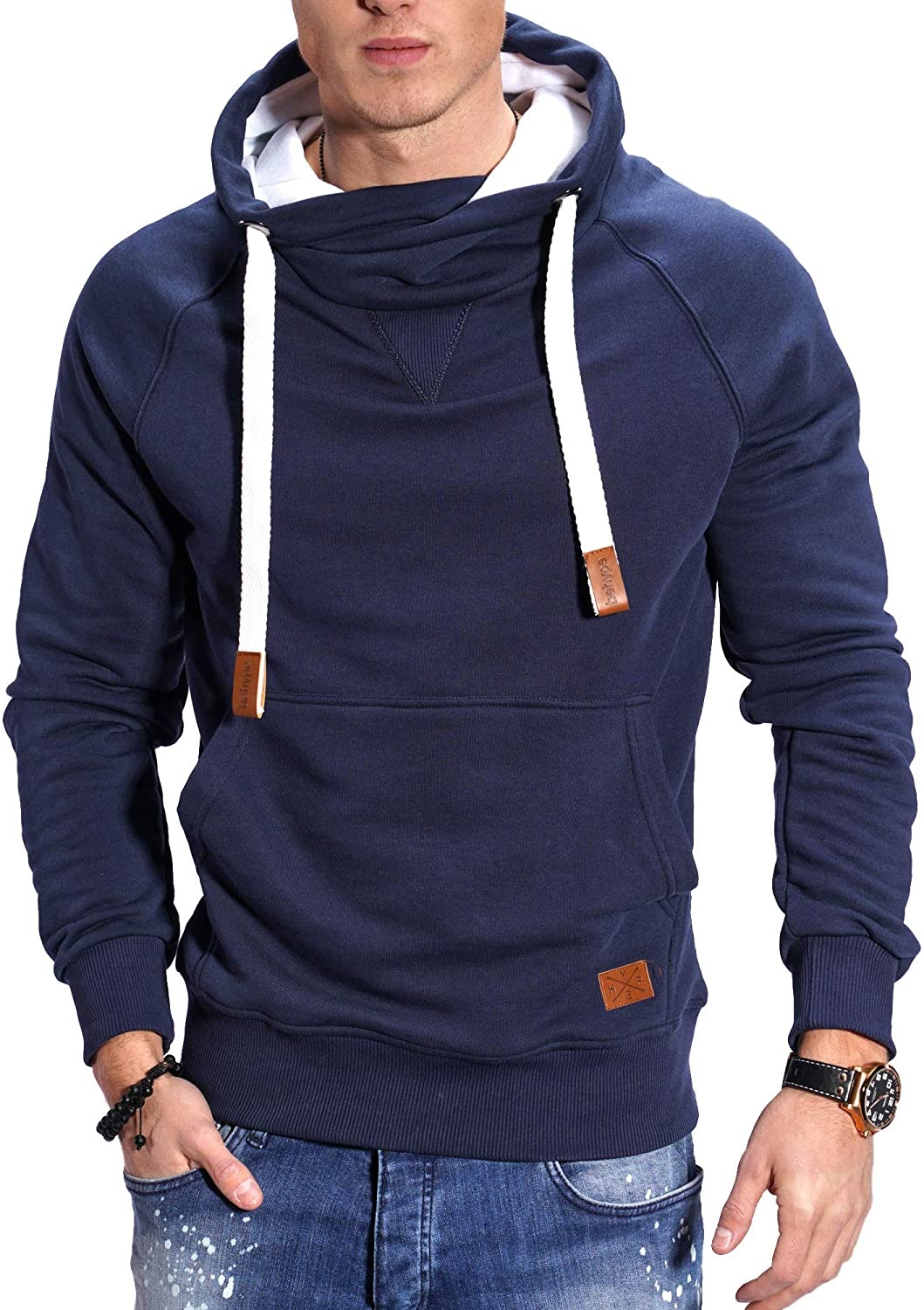 Kapuzensweatshirt »JULES«, mit hohem Kragen