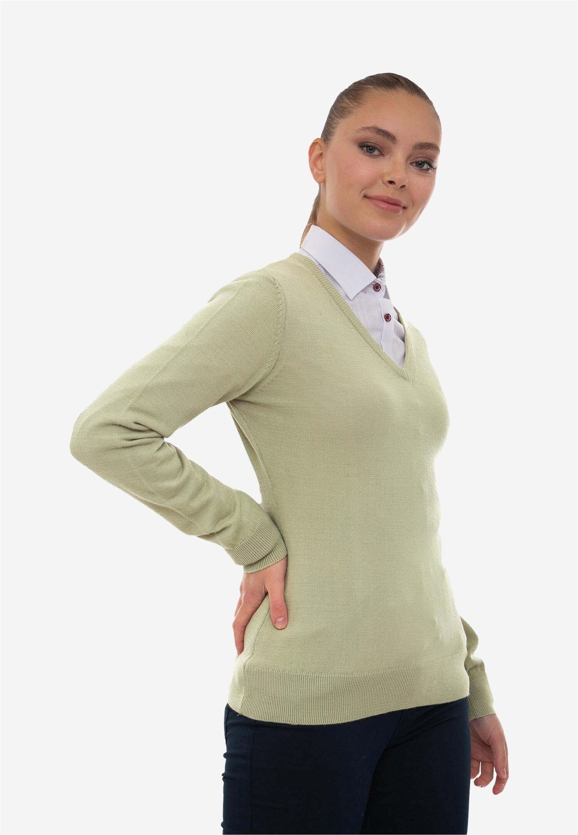 SIR RAYMOND TAILOR Strickpullover »Verty«, (1 tlg.), mit klassischem V-Ausschnitt