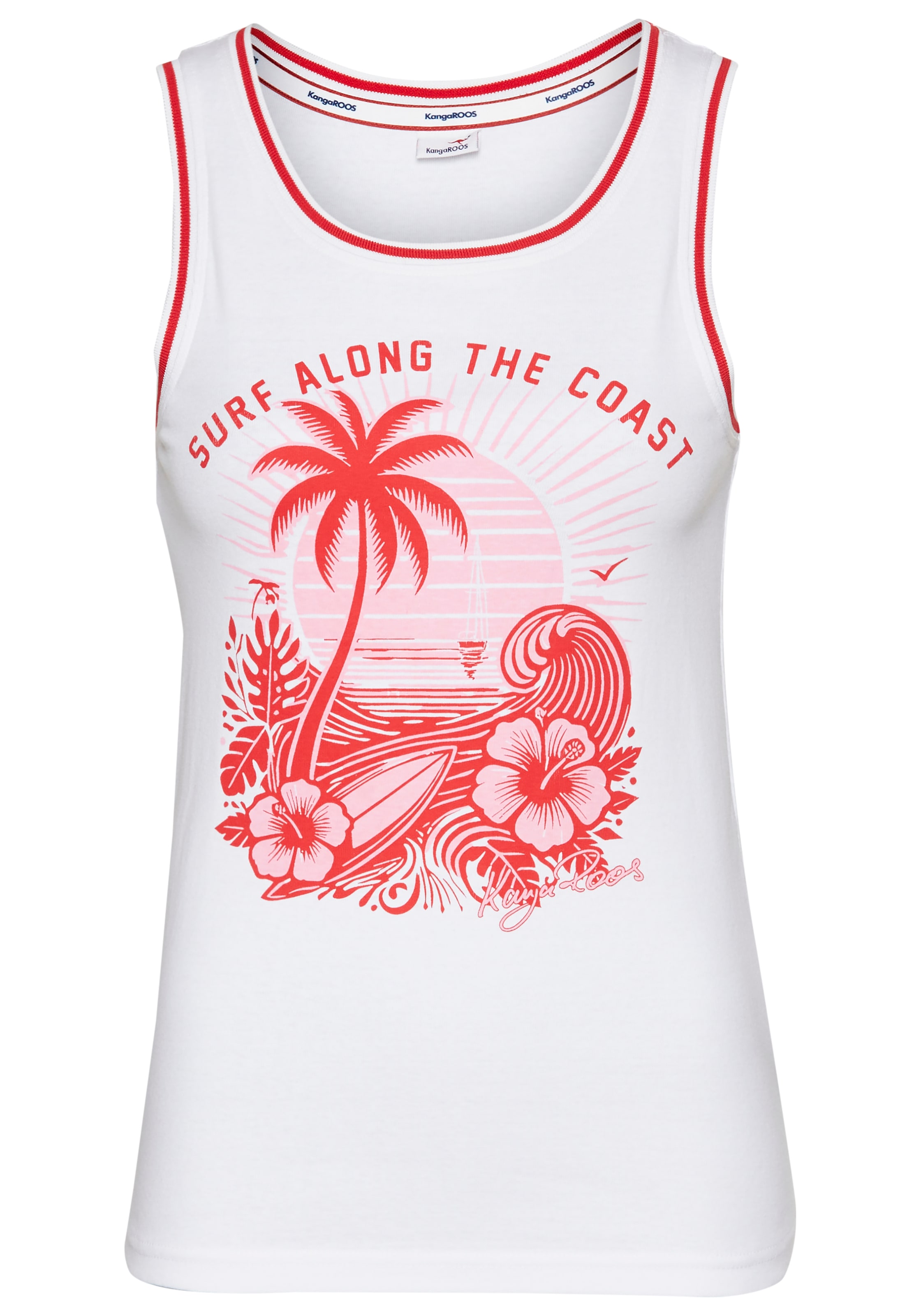 KangaROOS Tanktop, mit collem Sommer-Logo-Print - NEUE KOLLEKTION
