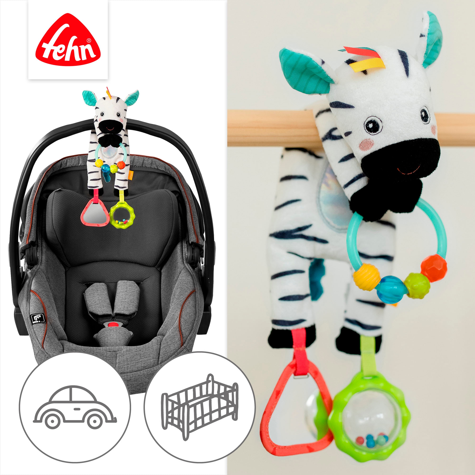 Fehn Greifspielzeug »DoBabyDoo, Bean Bag Zebra«