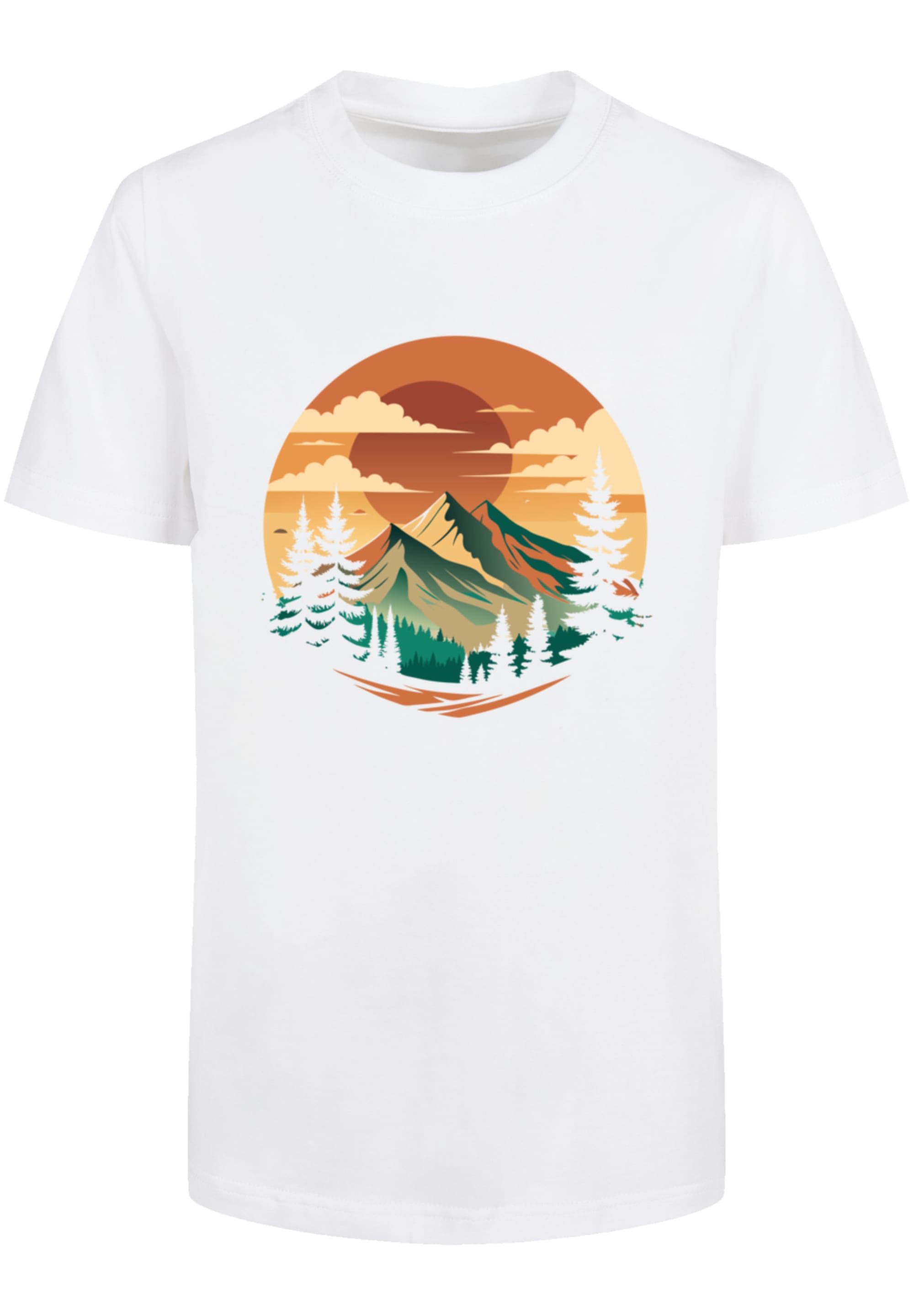 F4NT4STIC T-Shirt »Sonnenuntergang Berglandschaft«, Premium Qualität