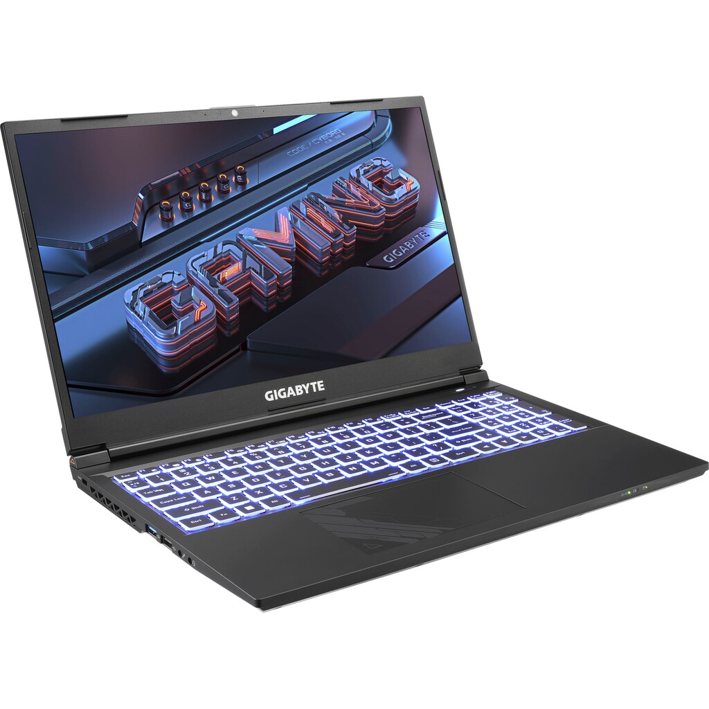 Gigabyte Gaming-Notebook »GIGABYTE G5 GE-51DE263SD«, 39,6 cm, / 15,6 Zoll, Intel, Core i5, GeForce RTX 3050, 512 GB SSD