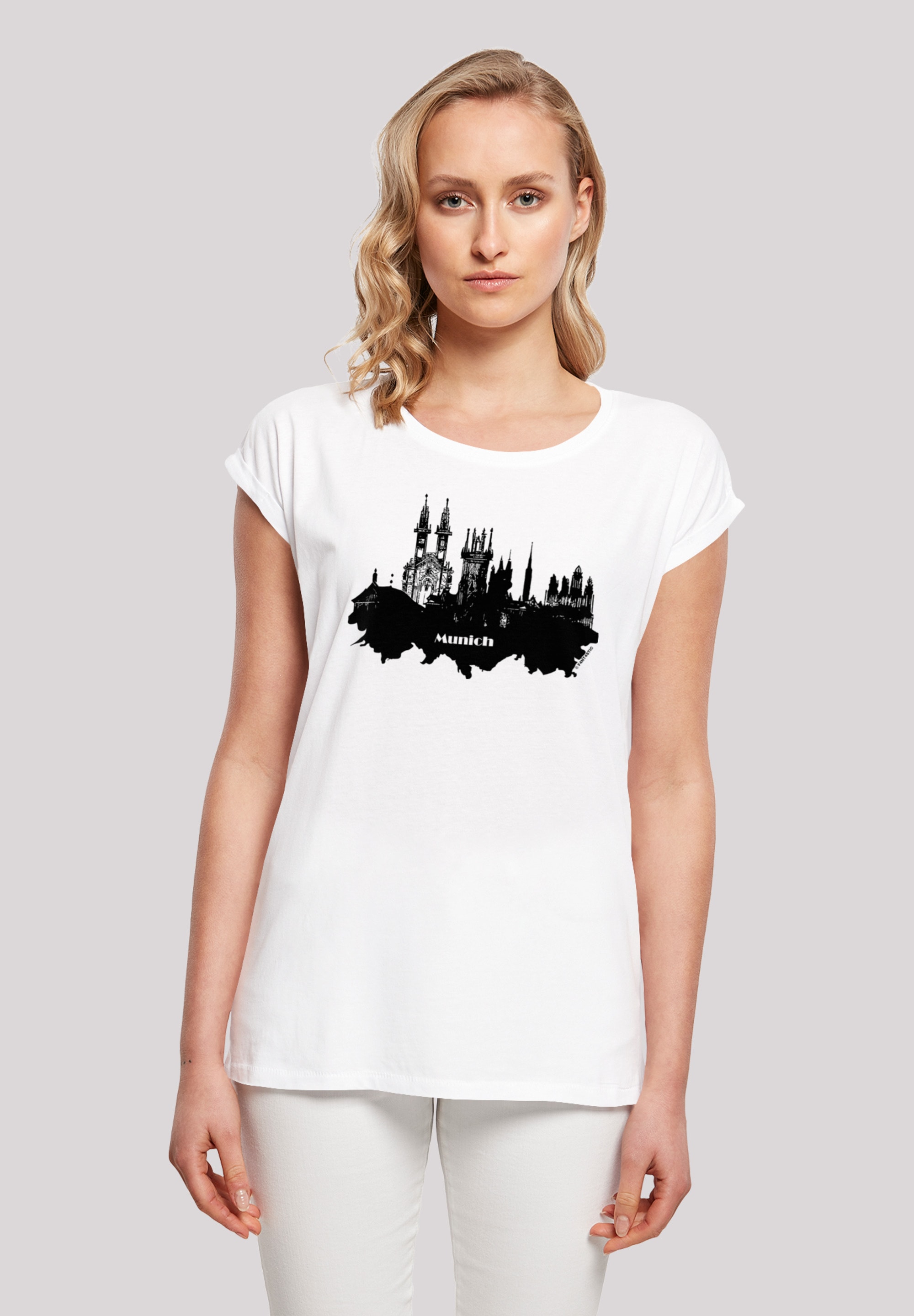 skyline«, Munich - »Cities Print T-Shirt | F4NT4STIC für bestellen BAUR Collection