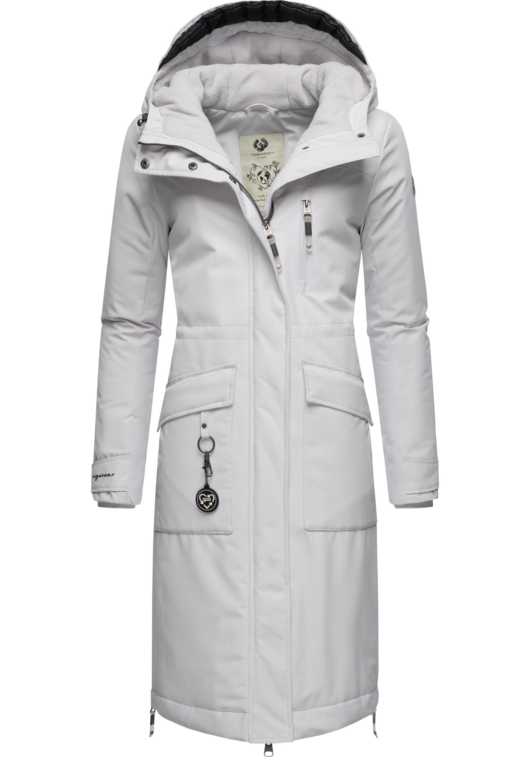 Ragwear Wintermantel "Refutura Remake", Langer wasserdichter Mantel mit Kap günstig online kaufen