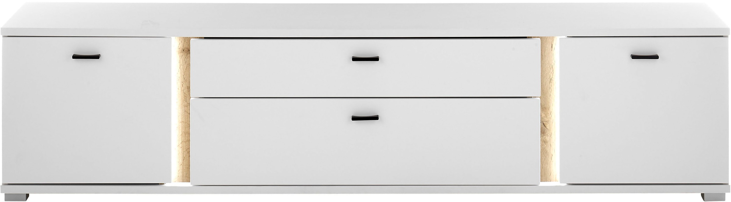 INOSIGN Lowboard »LONG ISLAND«, (1 St.), in moderner Trendfarbe,inklusive senkrechter Beleuchtung,Breite 200 cm