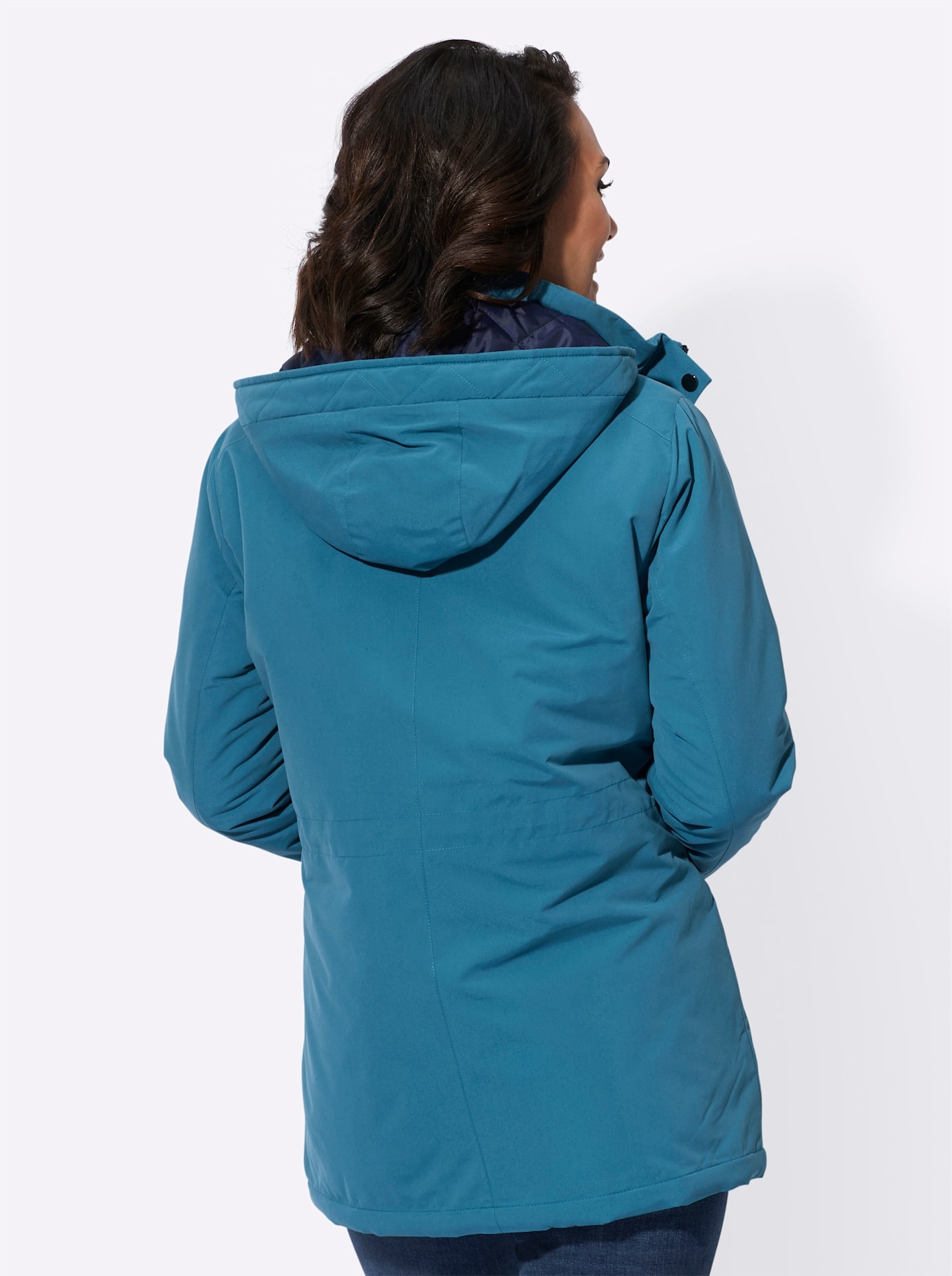 Casual Looks Langjacke, mit Kapuze günstig online kaufen