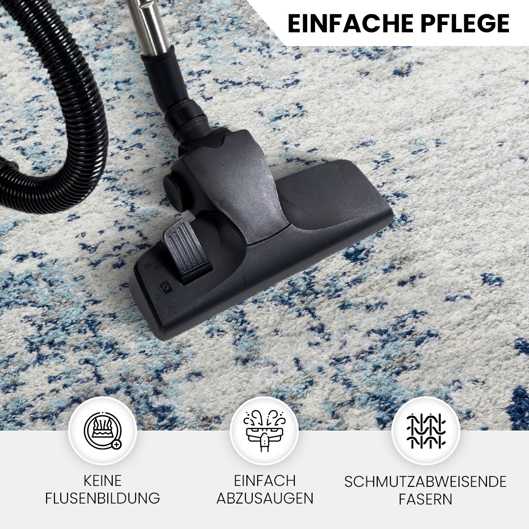 Livabliss Teppich »DUNKIRK«, rechteckig, 11 mm Höhe, Moderner Designerteppich in Marmor Optik, Kurzflor Wohnzimmerteppich