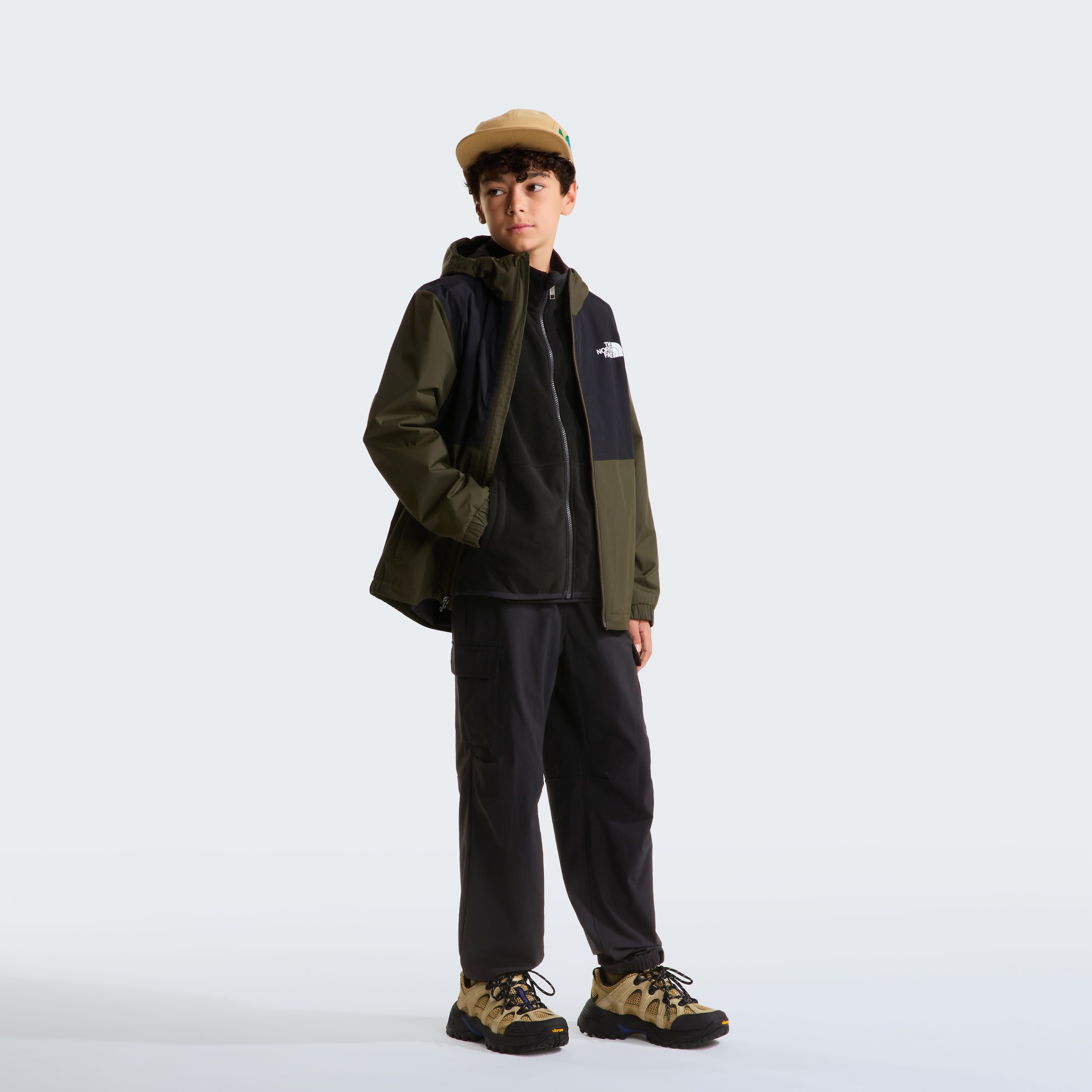 The North Face Fleecejacke »TEEN GLACIER FZ ZIP IN JACKET« mit Zip-In-Funktion, weiches Material, aus Polyester, normaler Schnitt