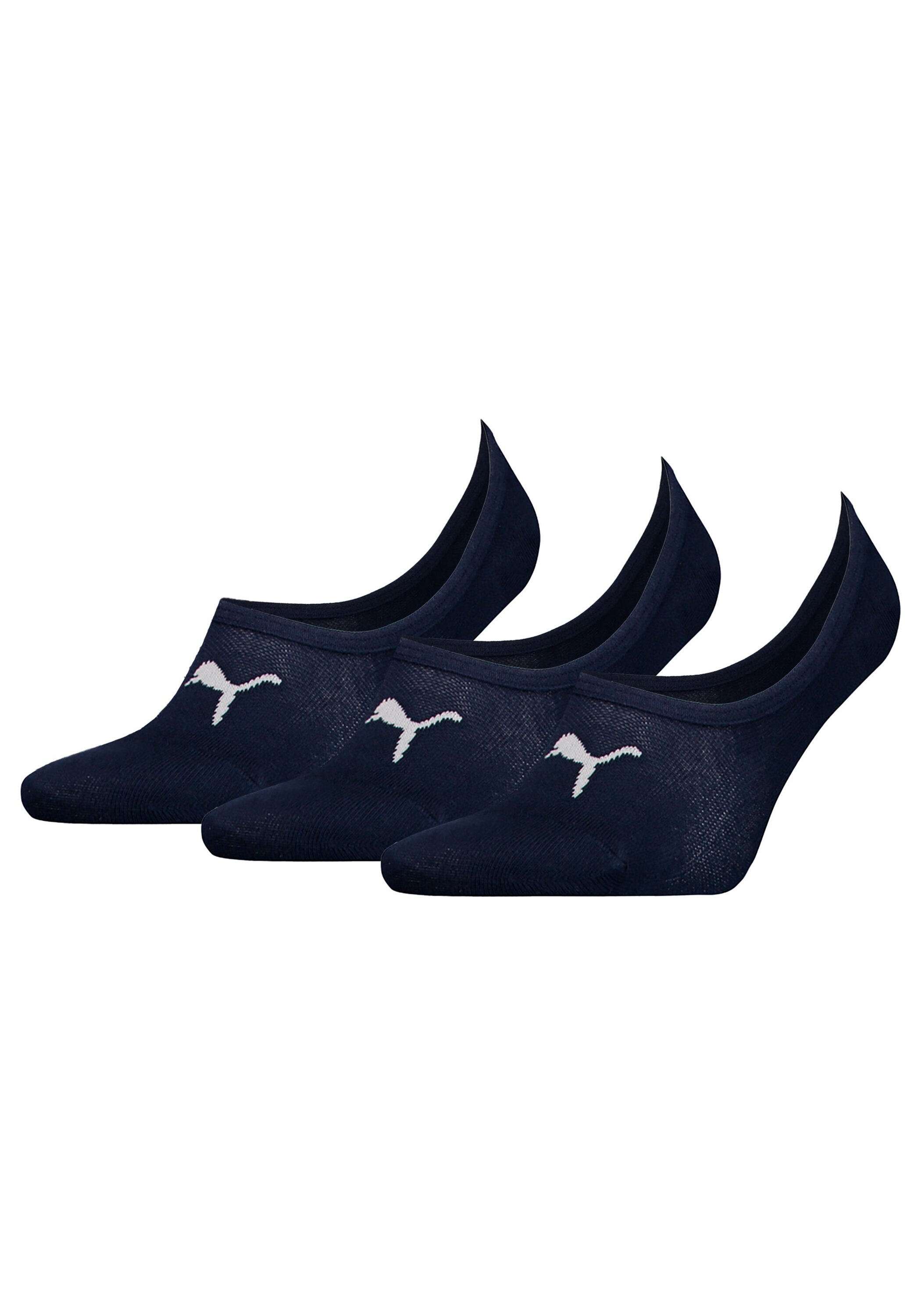 PUMA Herren Füßlinge "Socken 3er Pack", Gr. 35, blau, Obermaterial: 73% Baumwolle CO. 25% Polyamid PA. 2% Elasthan EL., Socken