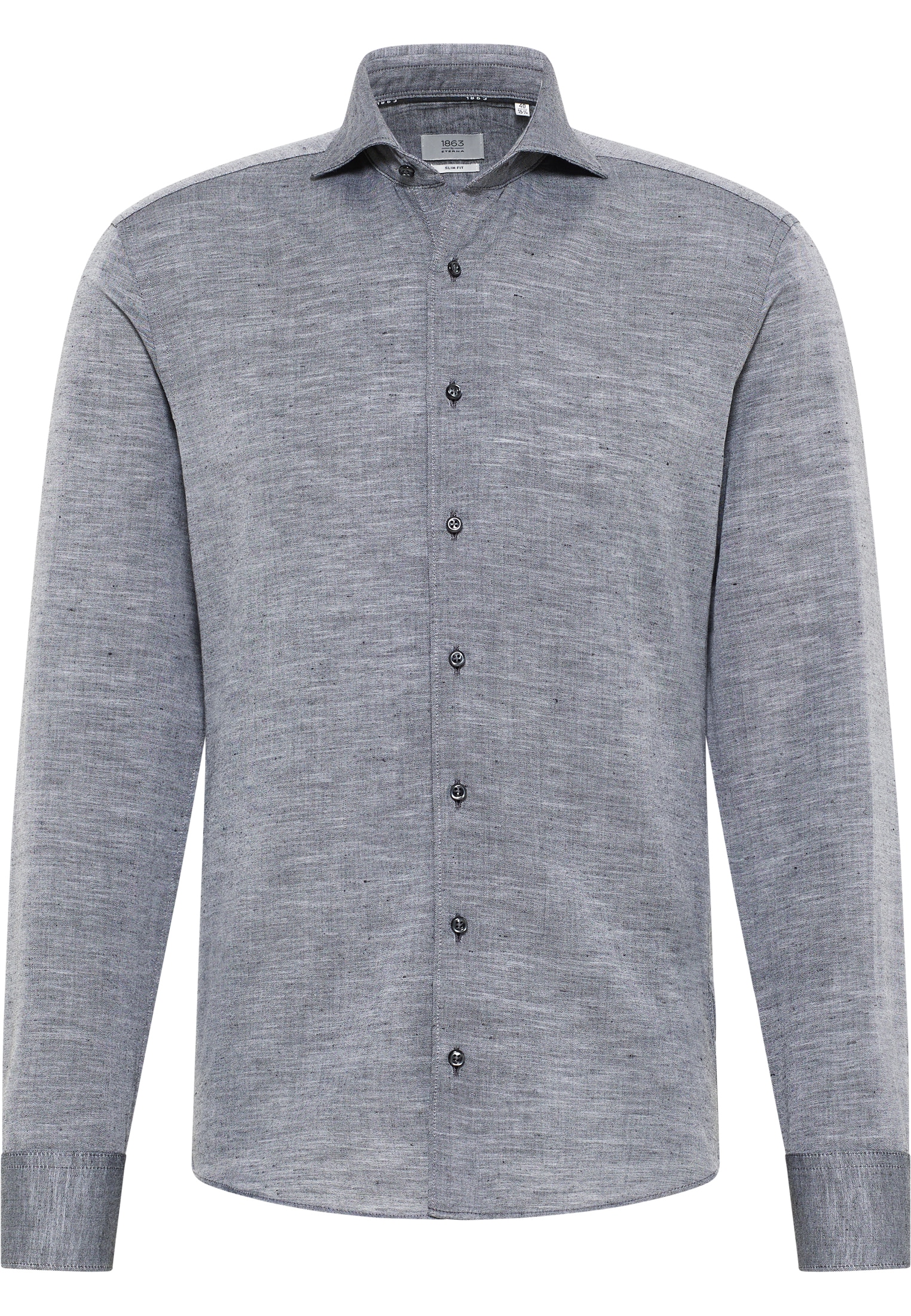 Eterna Langarmhemd »SLIM FIT« EASY IRON (bügelleicht)