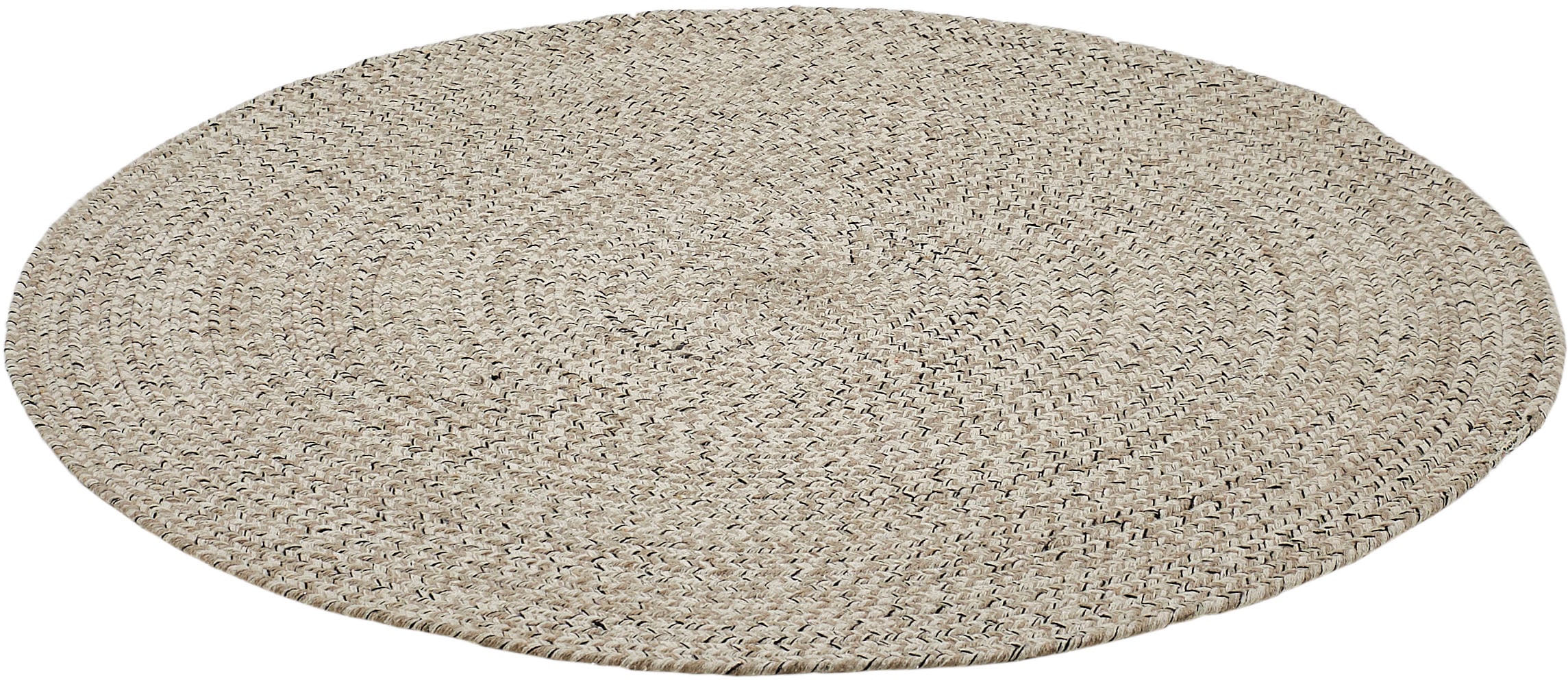 Teppich »Varberg«, rund, Handweb Teppich, meliert, reine Baumwolle, handgewebt