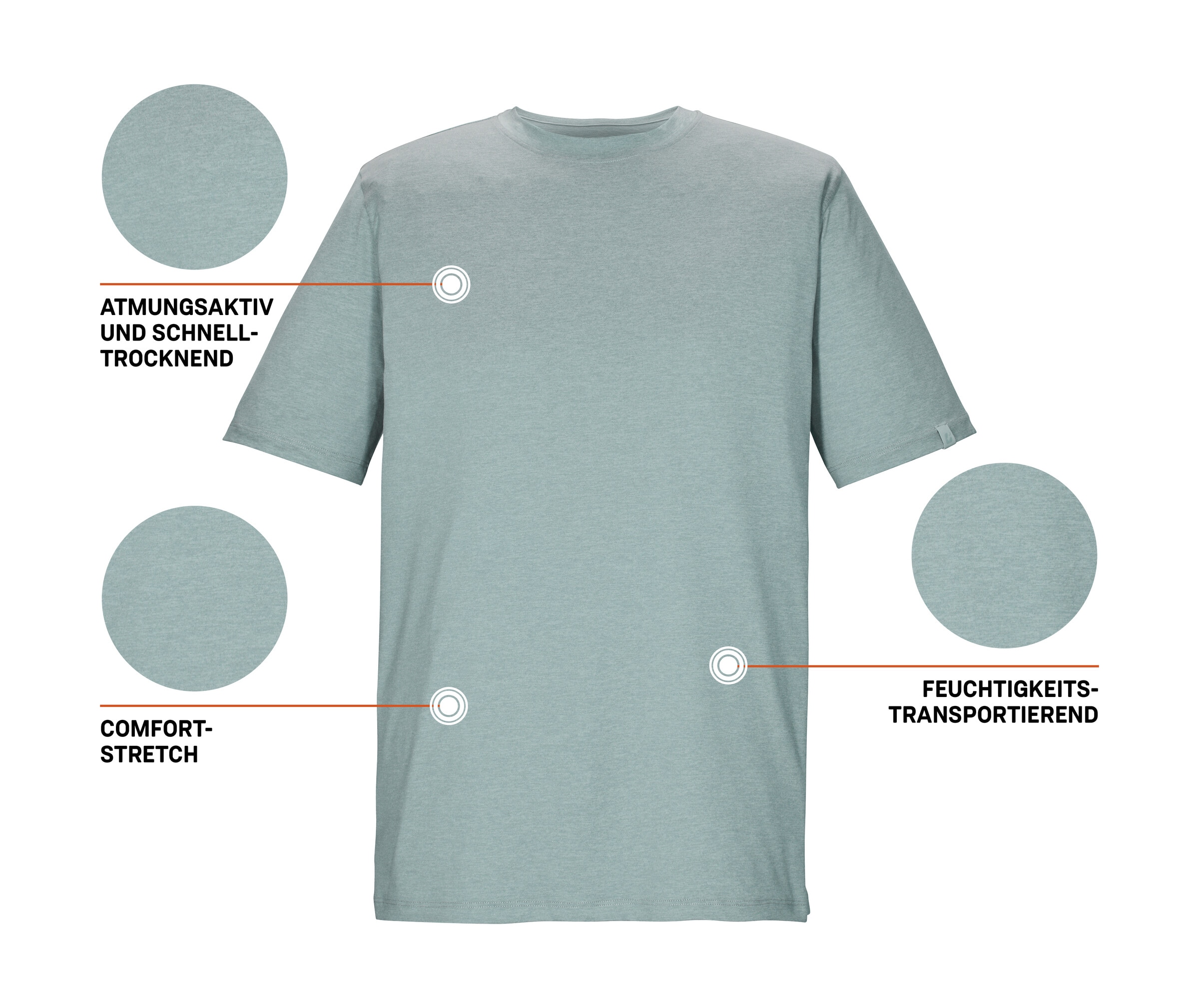 Killtec T-Shirt »KOS 185 MN TSHRT« Atmungsaktiv, schnelltrocknend, weich, dehnbar, strapazierfähig
