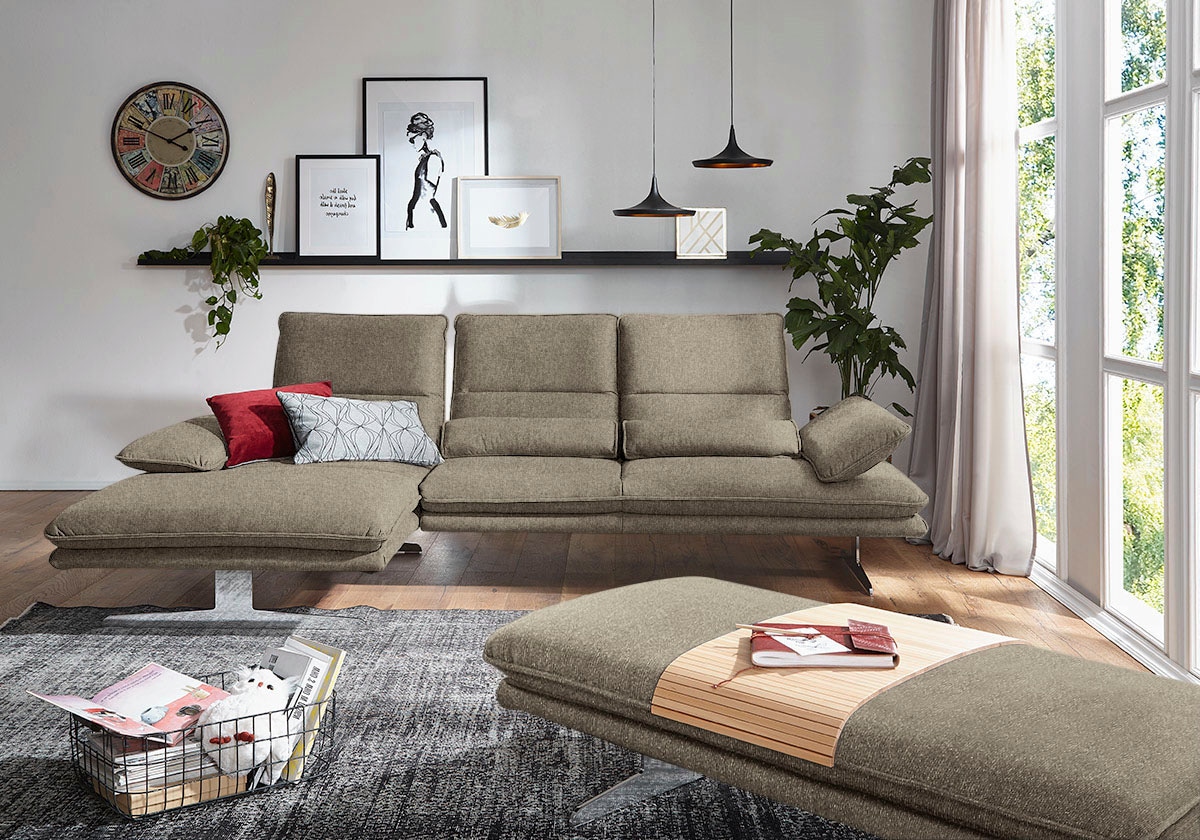 W.SCHILLIG Ecksofa "broadway, Designsofa mit tollem Sitzkomfort, L-Form" Si günstig online kaufen