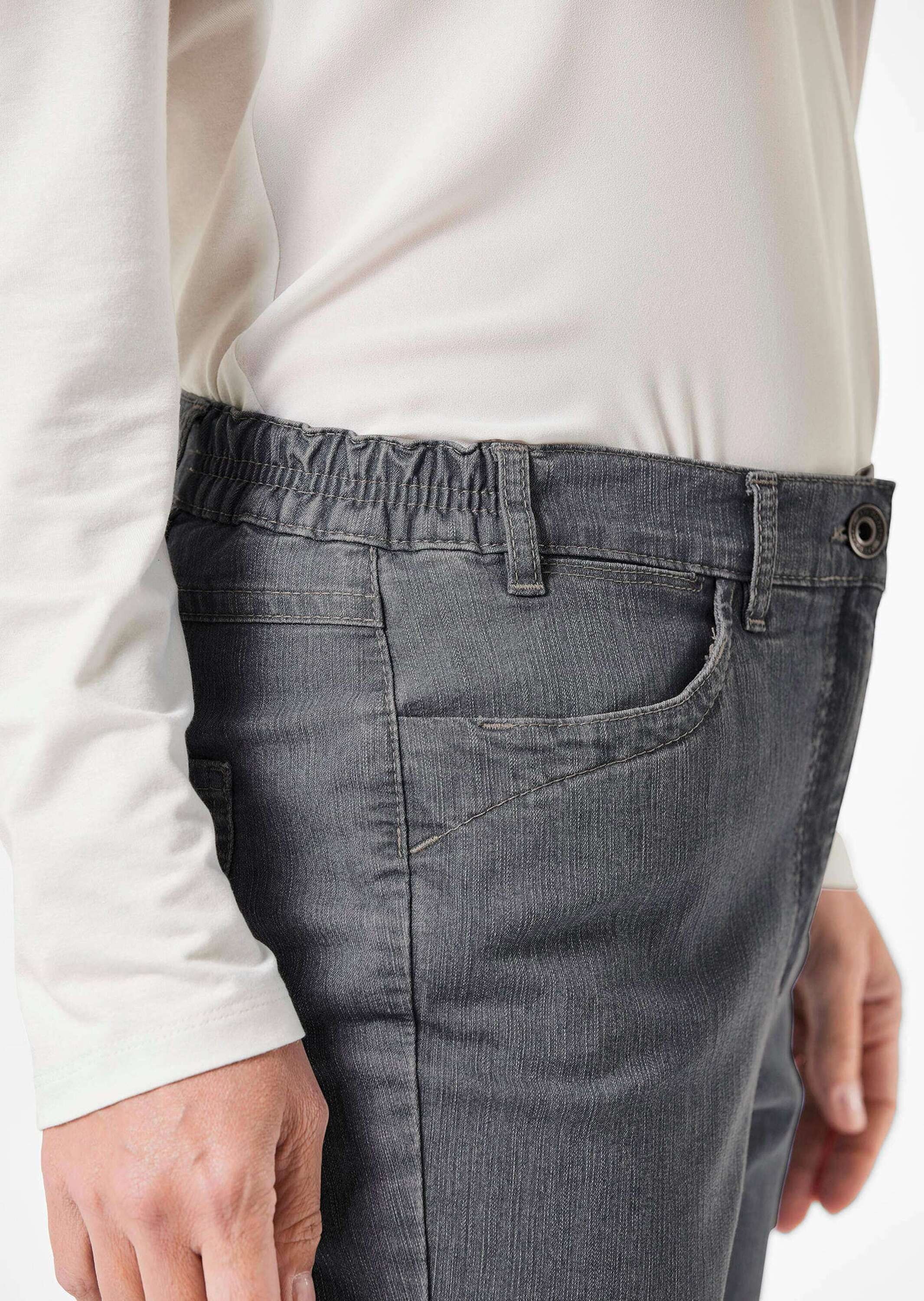 GOLDNER Stretch-Jeans »Jeanshose Carla Edel geschmückte Jeanshose Carla«