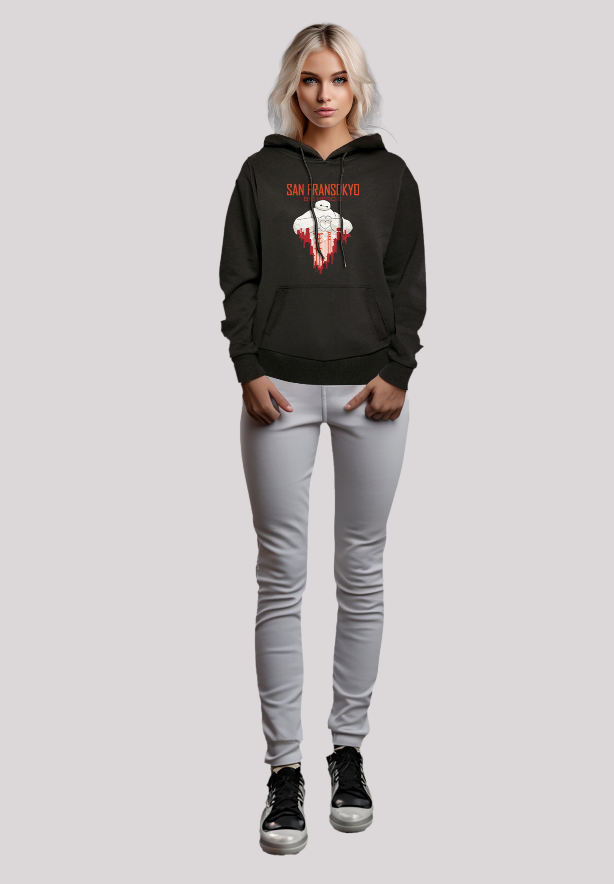 F4NT4STIC Kapuzenpullover »Big Hero 6 Baymax San Fransokyo Heart«, Premium Qualität