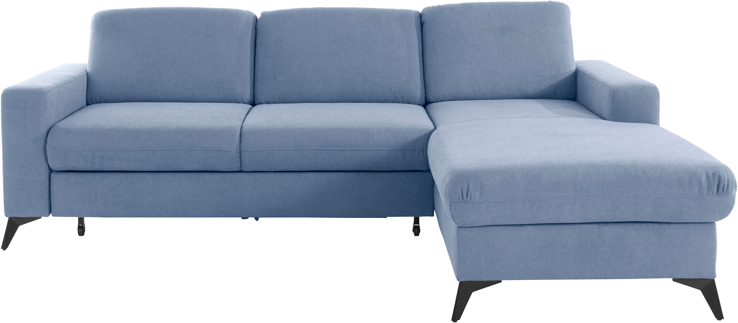 Places of Style Ecksofa »Lolland L-Form«, Wahlweise mit Bettfunktion und Bettkasten, Federkern