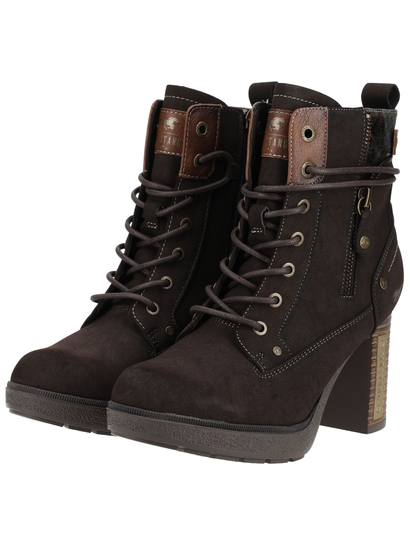 Mustang Shoes High-Heel-Stiefelette »Mustang Shoes Stiefelette Lederimitat«