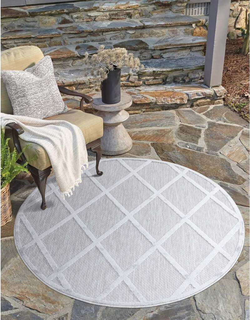 Carpet City Teppich "In-& Outdoorteppich Santorini 457, 3D-Effekt, Raute-Lo günstig online kaufen