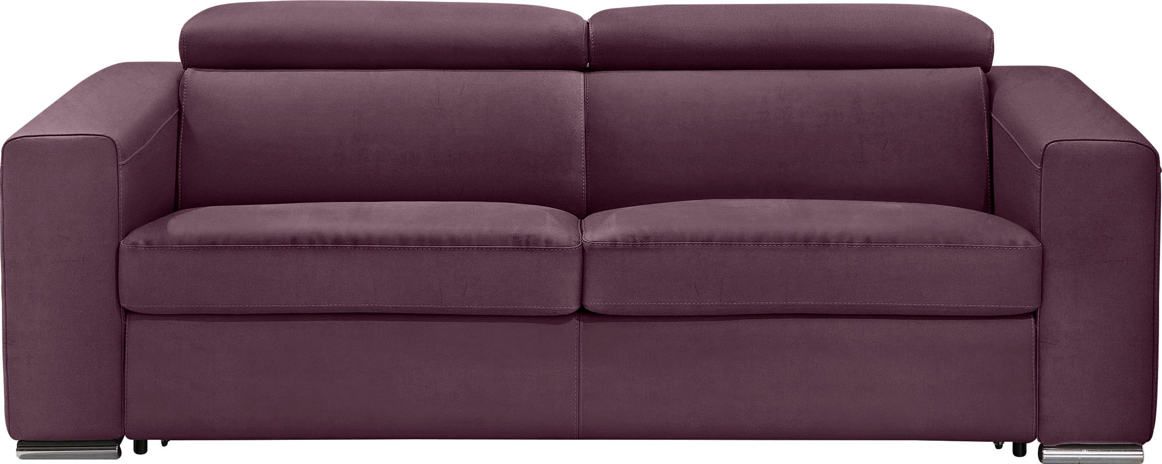 Egoitaliano Schlafsofa "Cabiria, Design und super Sitz- und Liegekomfort", Sofa inkl. Schlaffunktion, Kopfteile verstell