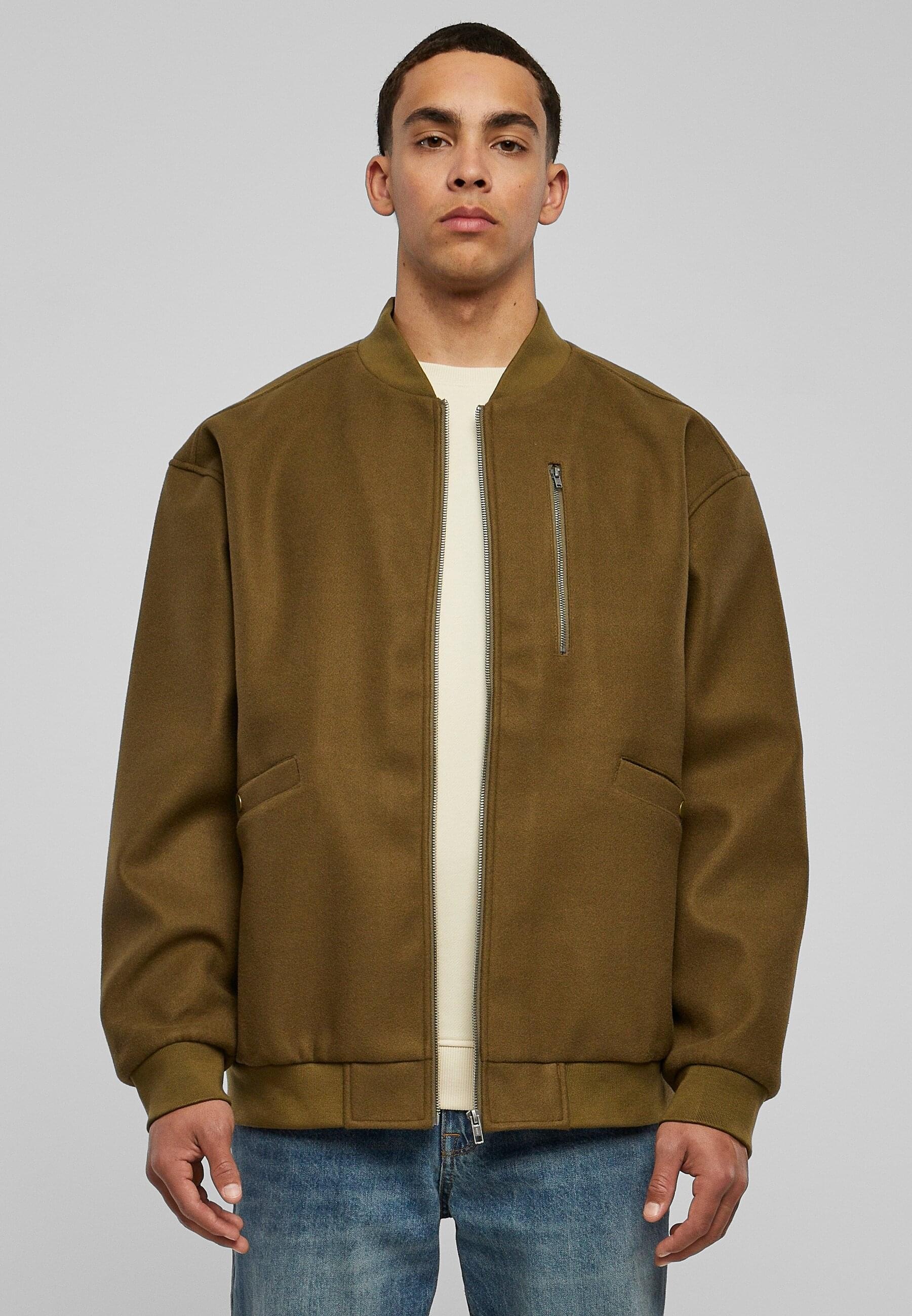 URBAN CLASSICS Bomberjacke »Urban Classics Herren Bomber Blouson«, (1 St.), ohne Kapuze