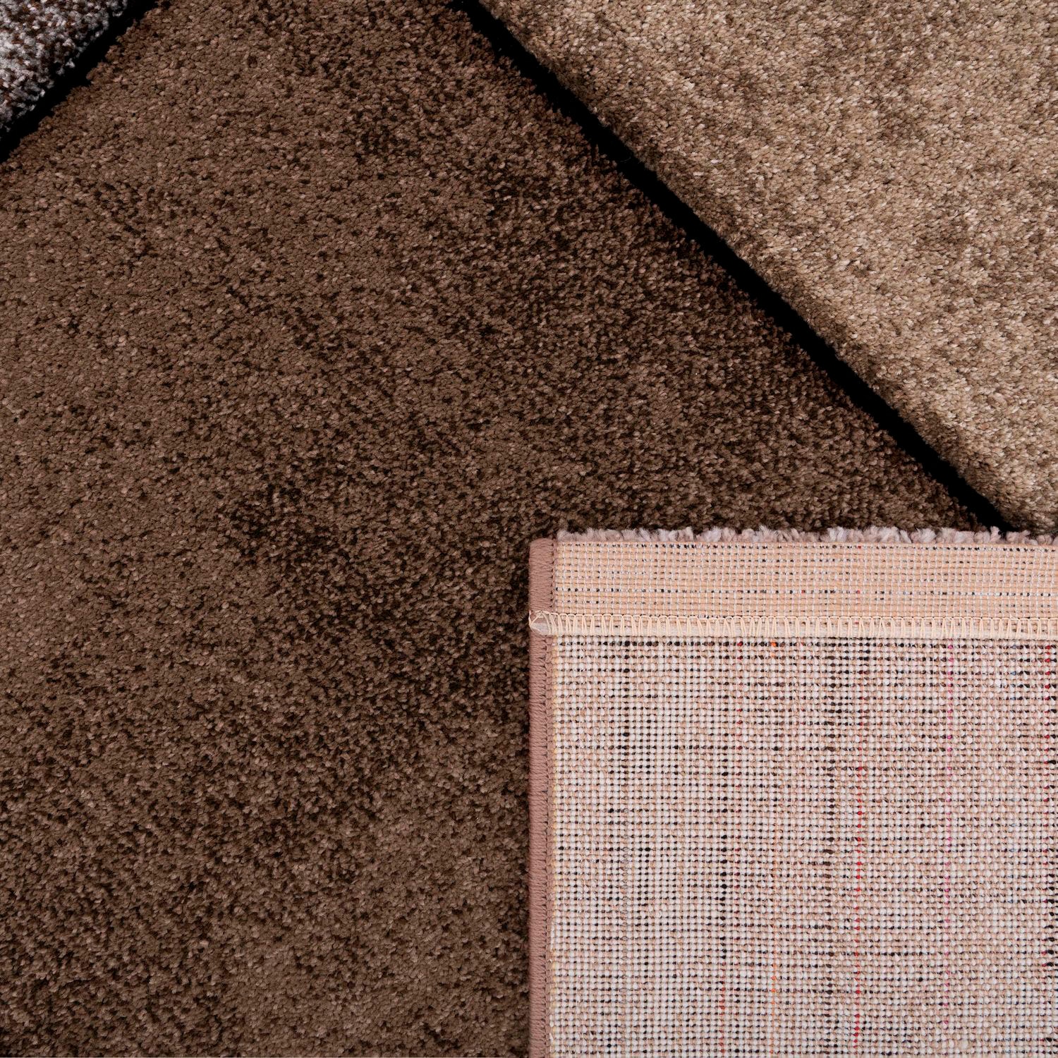 Paco Home Teppich »Brilliance 661«, rechteckig, 18 mm Höhe, Kurzflor, modernes 3D-Patchwork Design