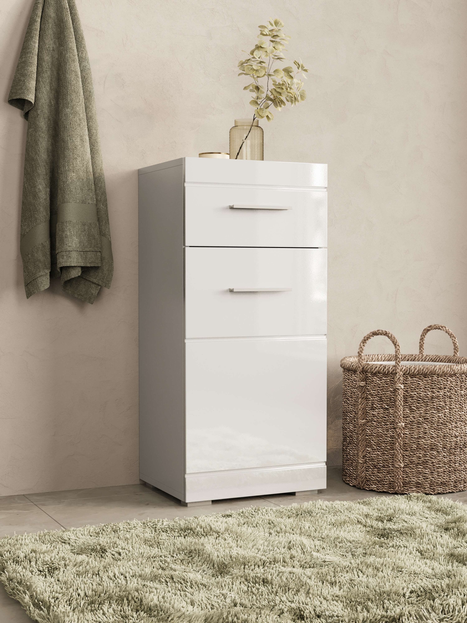OTTO home Unterschrank »Föhr« minimalistisch, zeitlos, hochglänzend