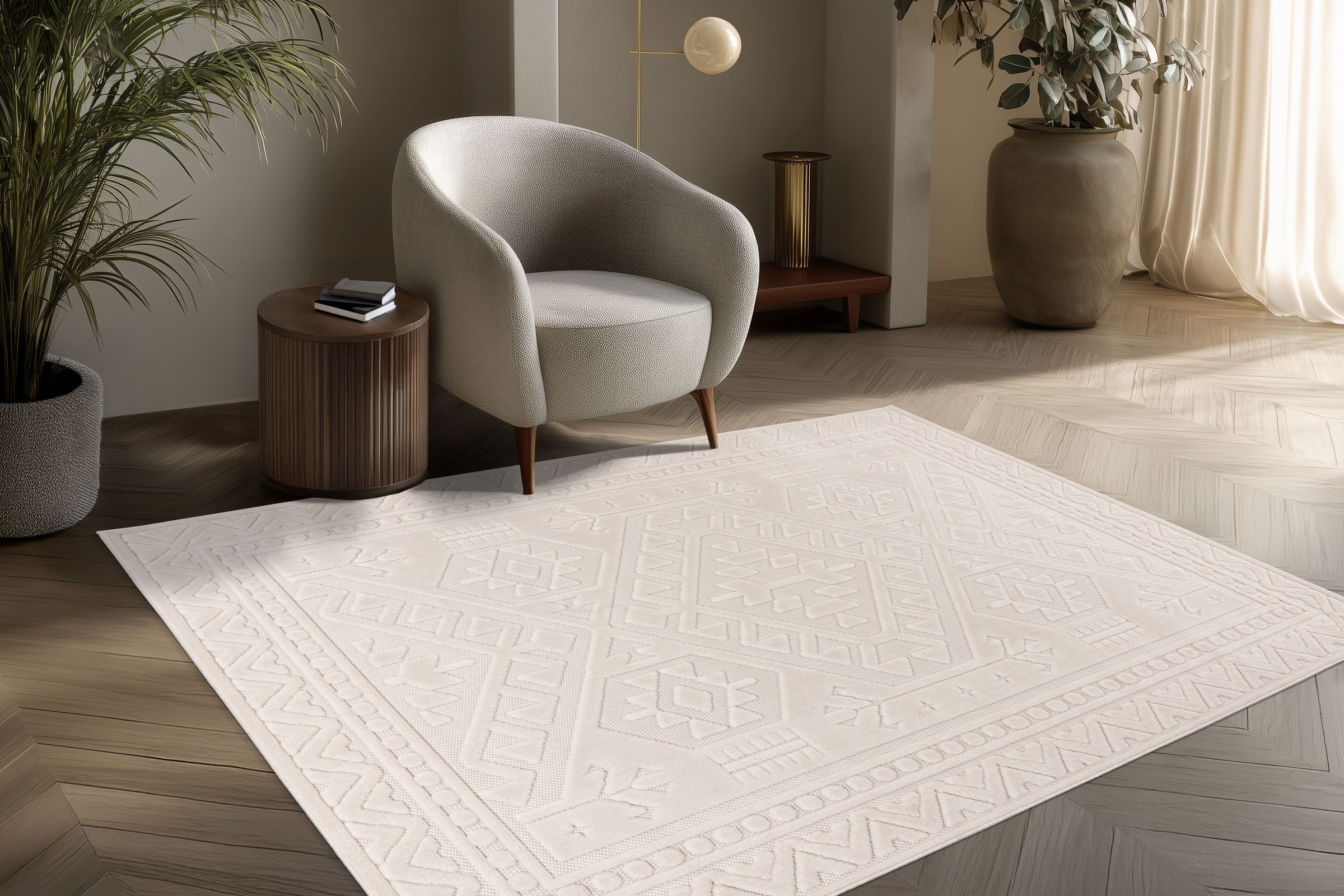 Kayoom Teppich »Dreamcatcher 425« rechteckig 11 mm Höhe Kurzflor, Wohnzimmer