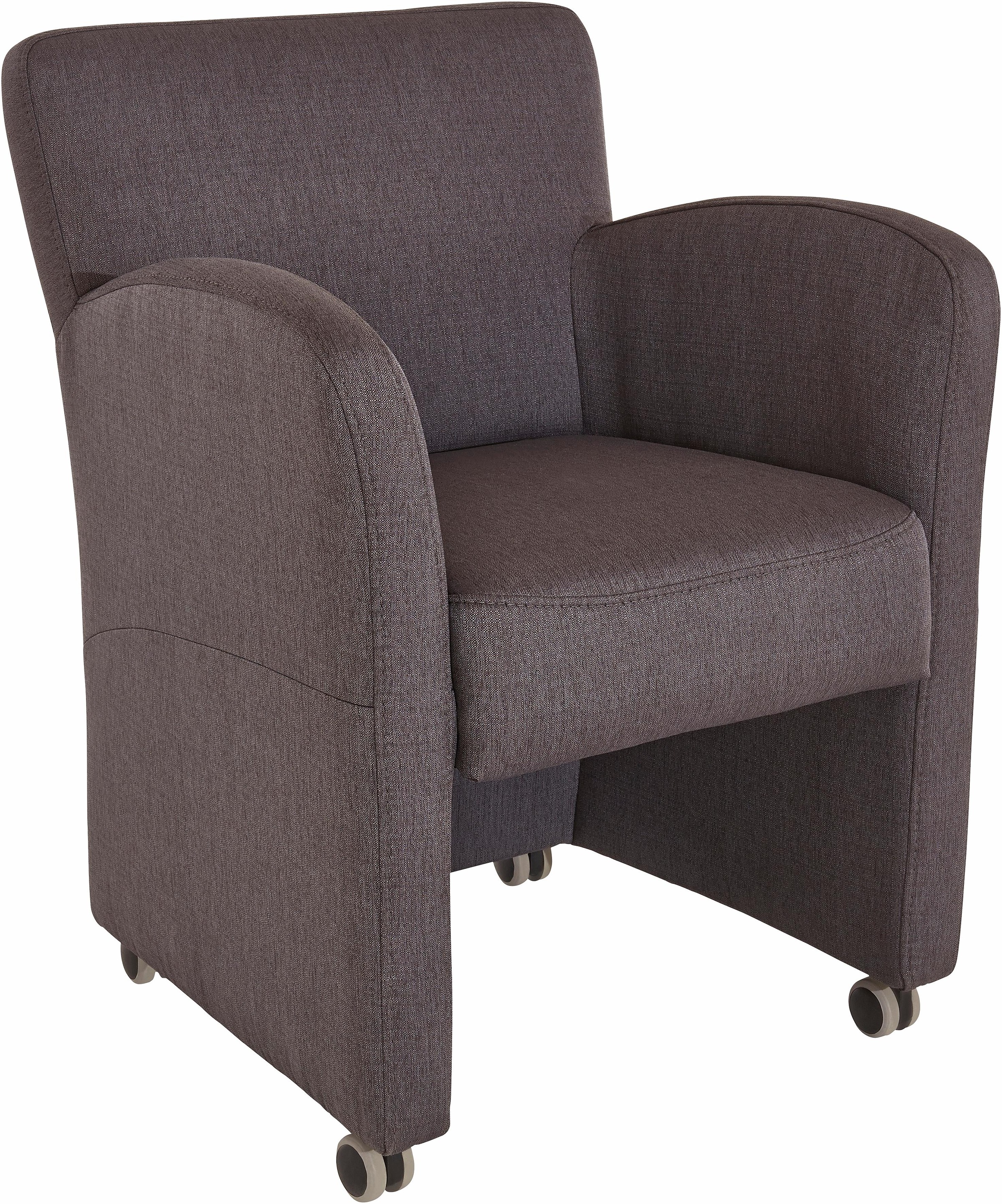 exxpo - sofa fashion Sessel »Intenso, Loungesessel, modern, wahlweise in Leder oder Textil«, hohe Bodenfreiheit, frei im Raum stellbar, hoher Sitzkomfort