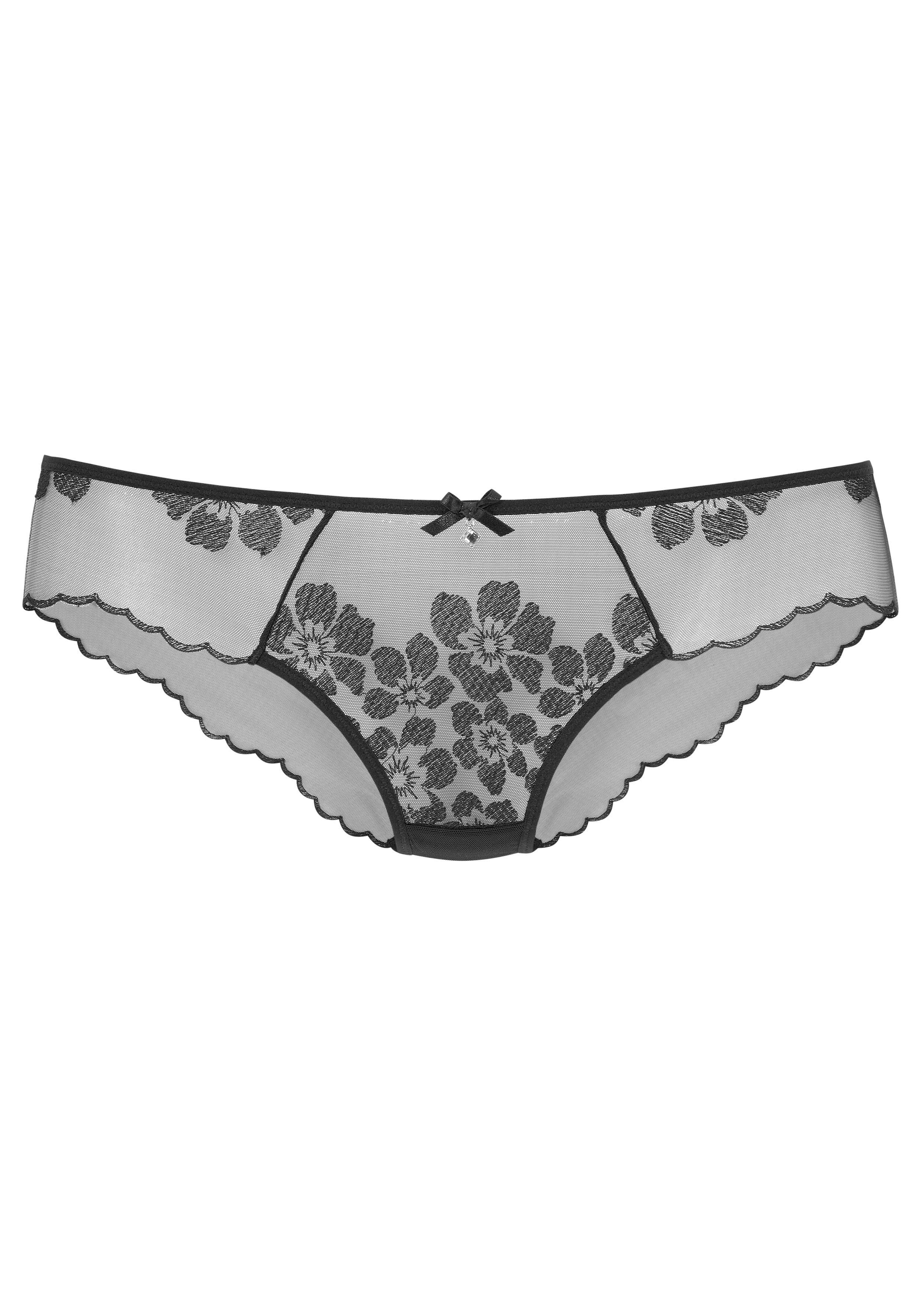 LASCANA Belle Affaire Slip leicht transparenter Stickerei Spitze