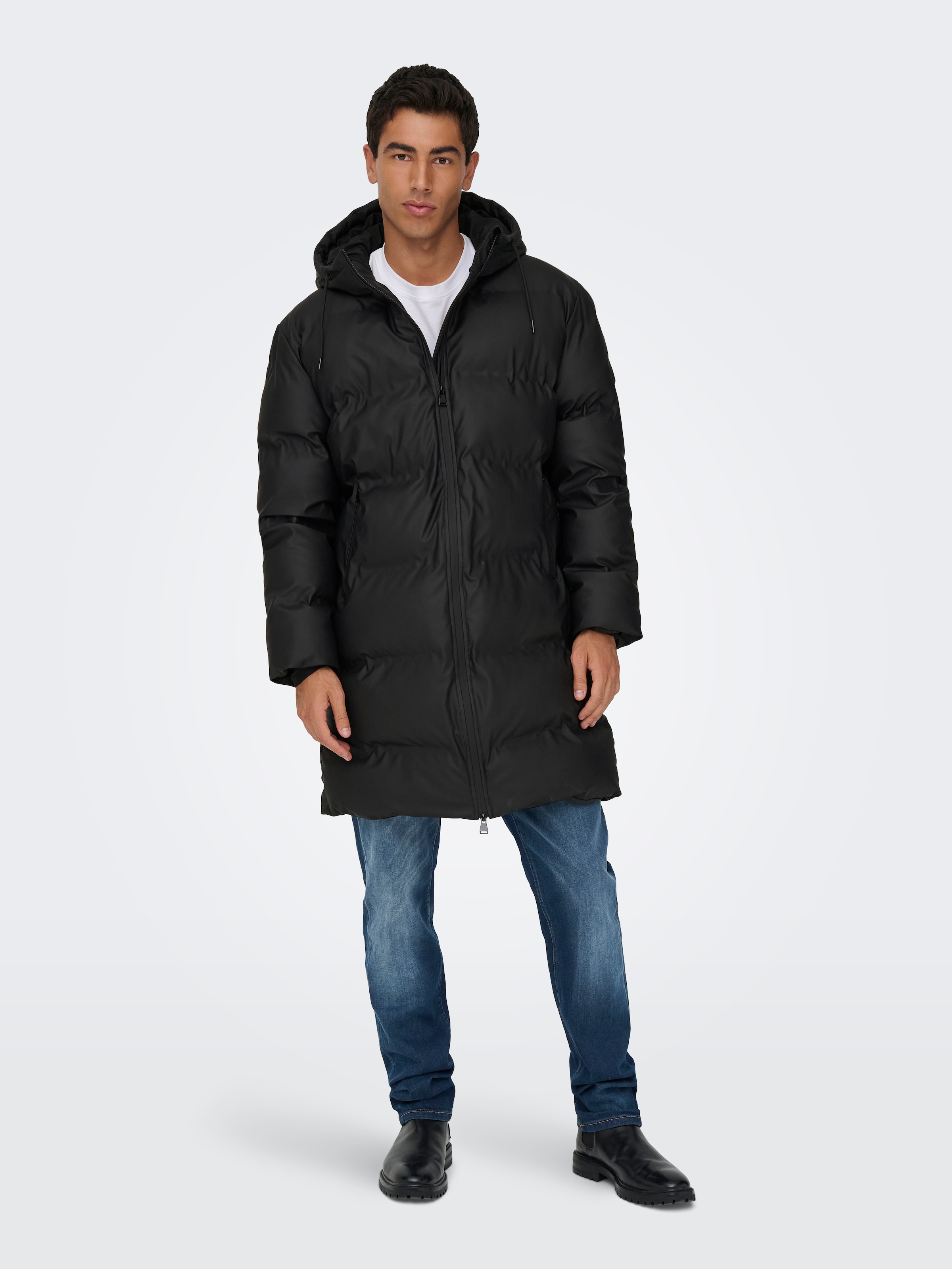ONLY & SONS Steppjacke »ONSROYCE PUFFER JACKET OTW« mit Kapuze