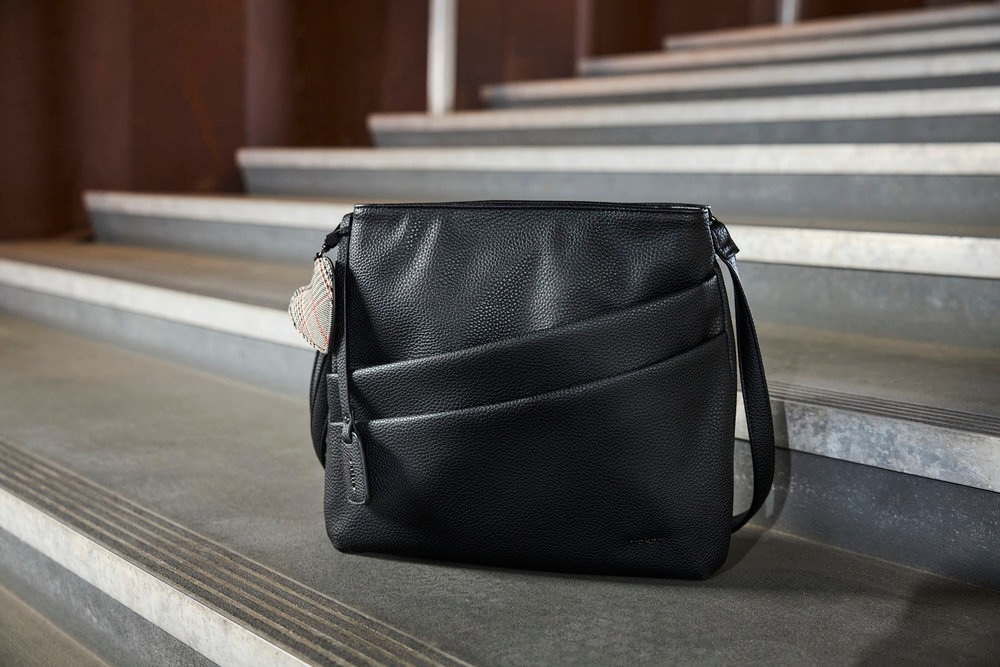 Rieker Umhängetasche, Schultertasche, Damen Handtasche mit zwei Hauptfächern
