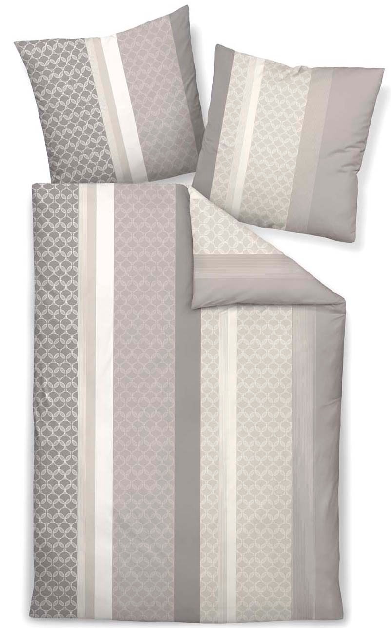 Janine Bettwäsche "Svenn" 2 tlg. tlg. in Gr. 135x200, 100% Baumwolle, grafi günstig online kaufen